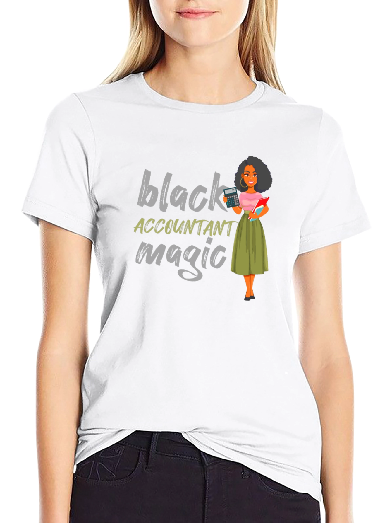 Black Black Accountant Magic T-Shirt view 9