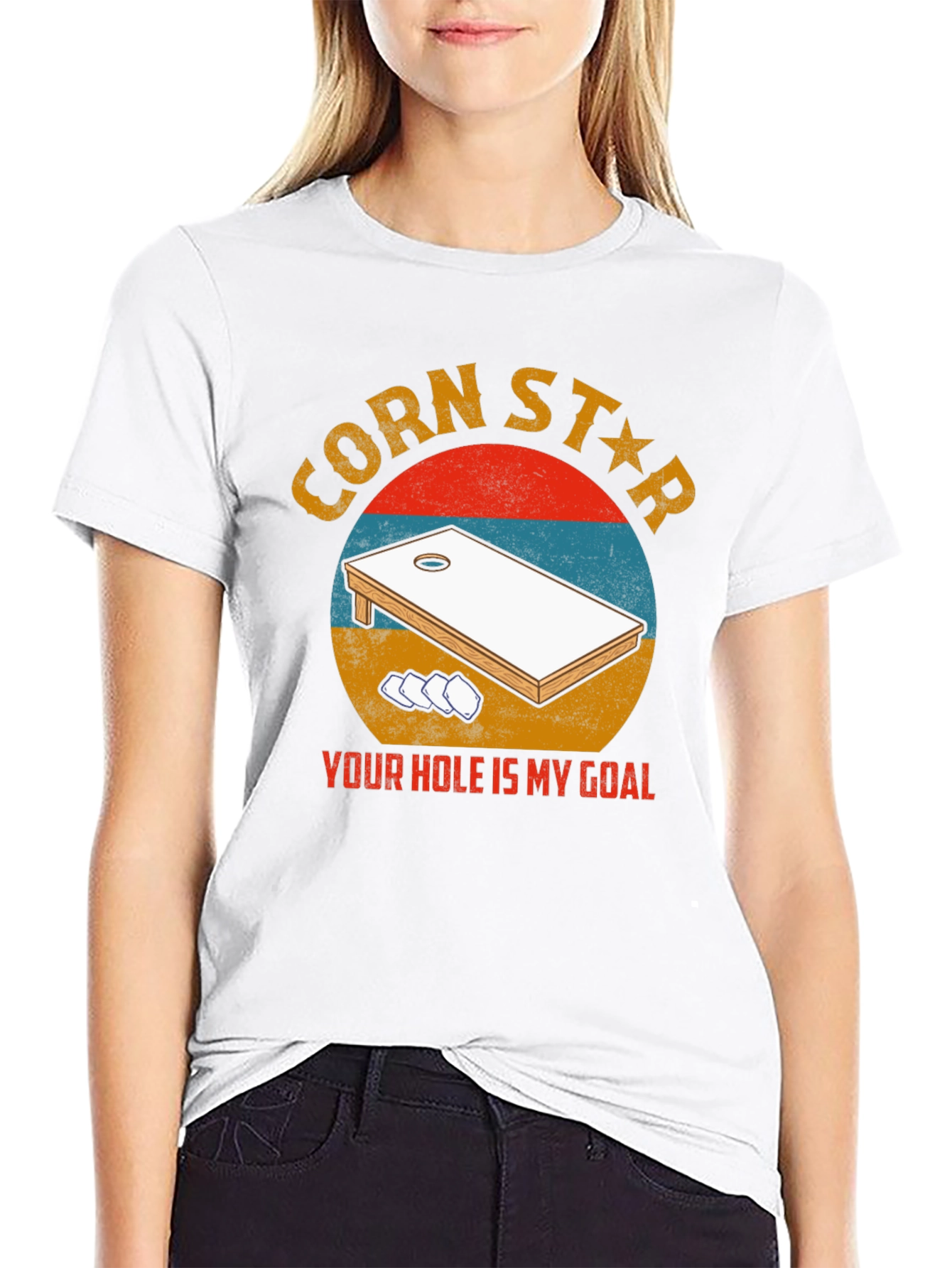 Black Corn Star T-Shirt - Your Hole Is My Goal view 9