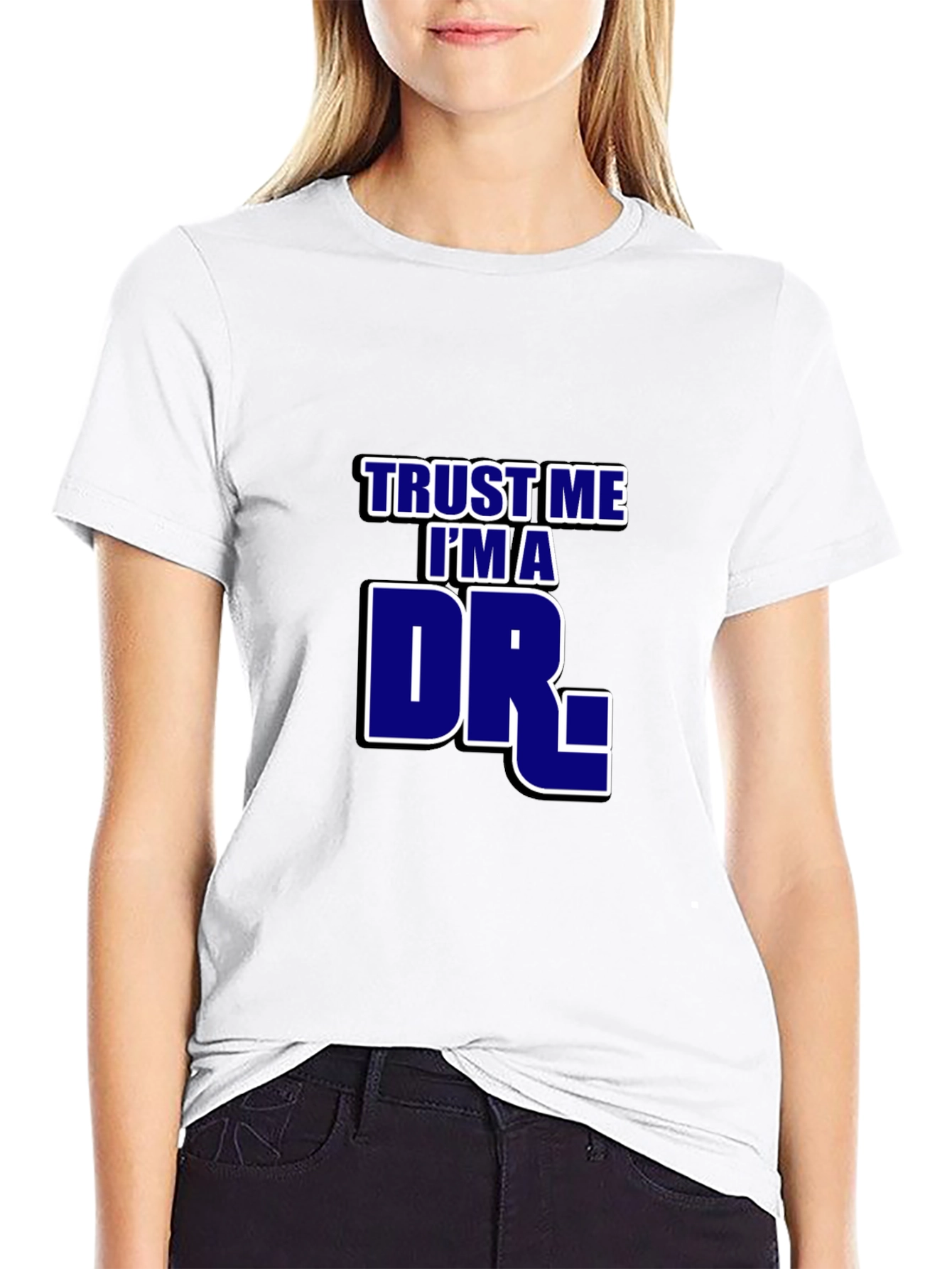 Black Trust Me I'm A Dr. T-Shirt - Novelty Graphic Tee view 9
