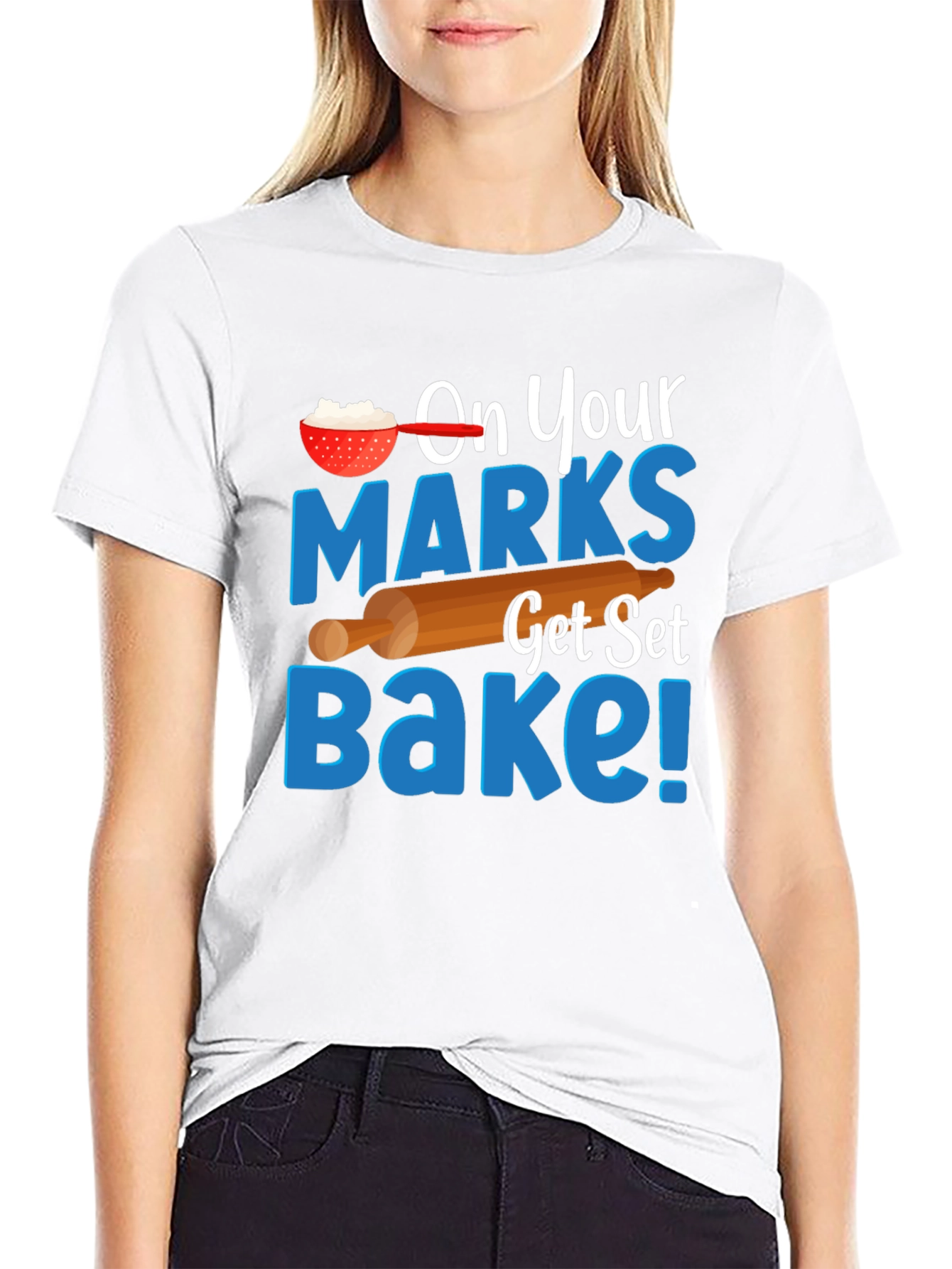 Black On Your Marks Get Set Bake! T-Shirt view 9