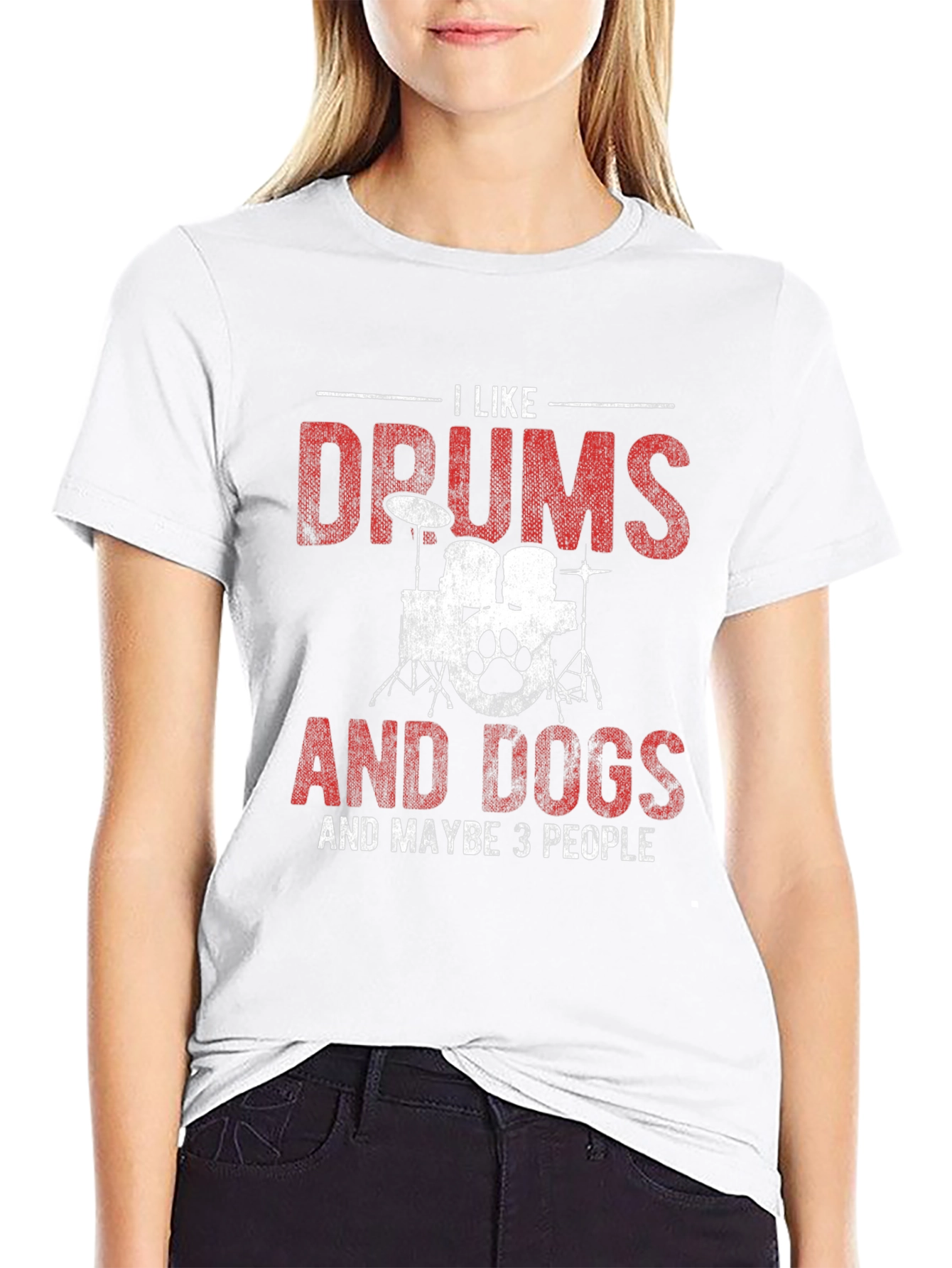 Black Drums and Dogs Graphic Tee view 9