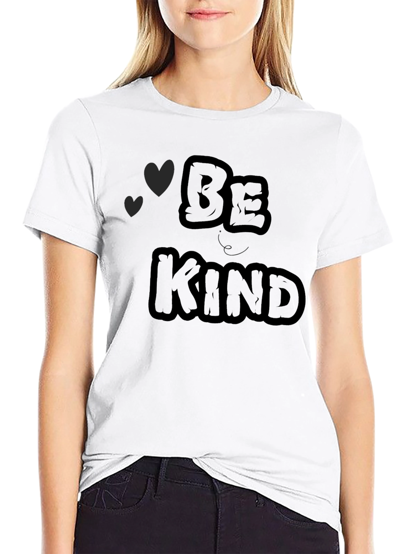 Black Be Kind Graphic Tee - Black Casual Shirt view 9