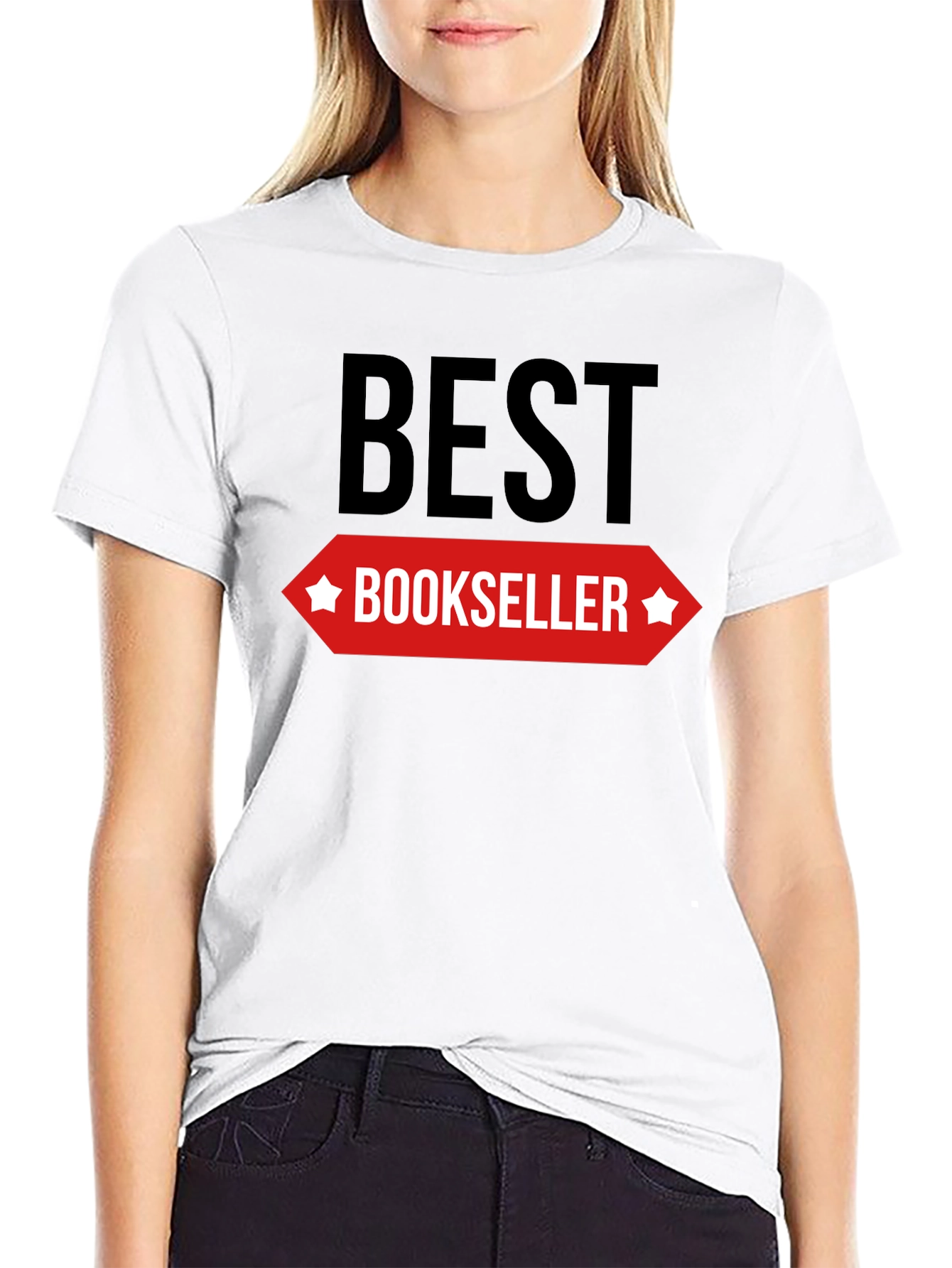 Black Best Bookseller Graphic Tee - Black view 9