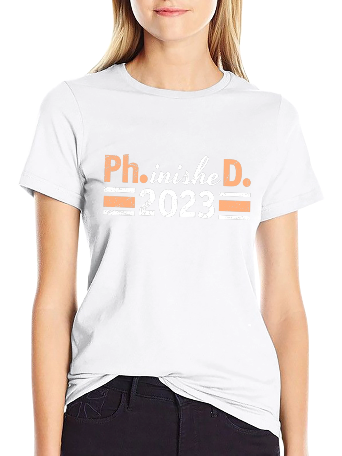 Black Ph.inished D. 2023 Graduation T-Shirt view 9