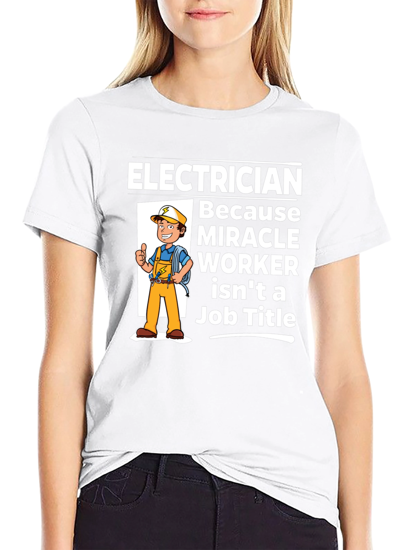 Electrician Miracle Worker Graphic T-Shirt - 9