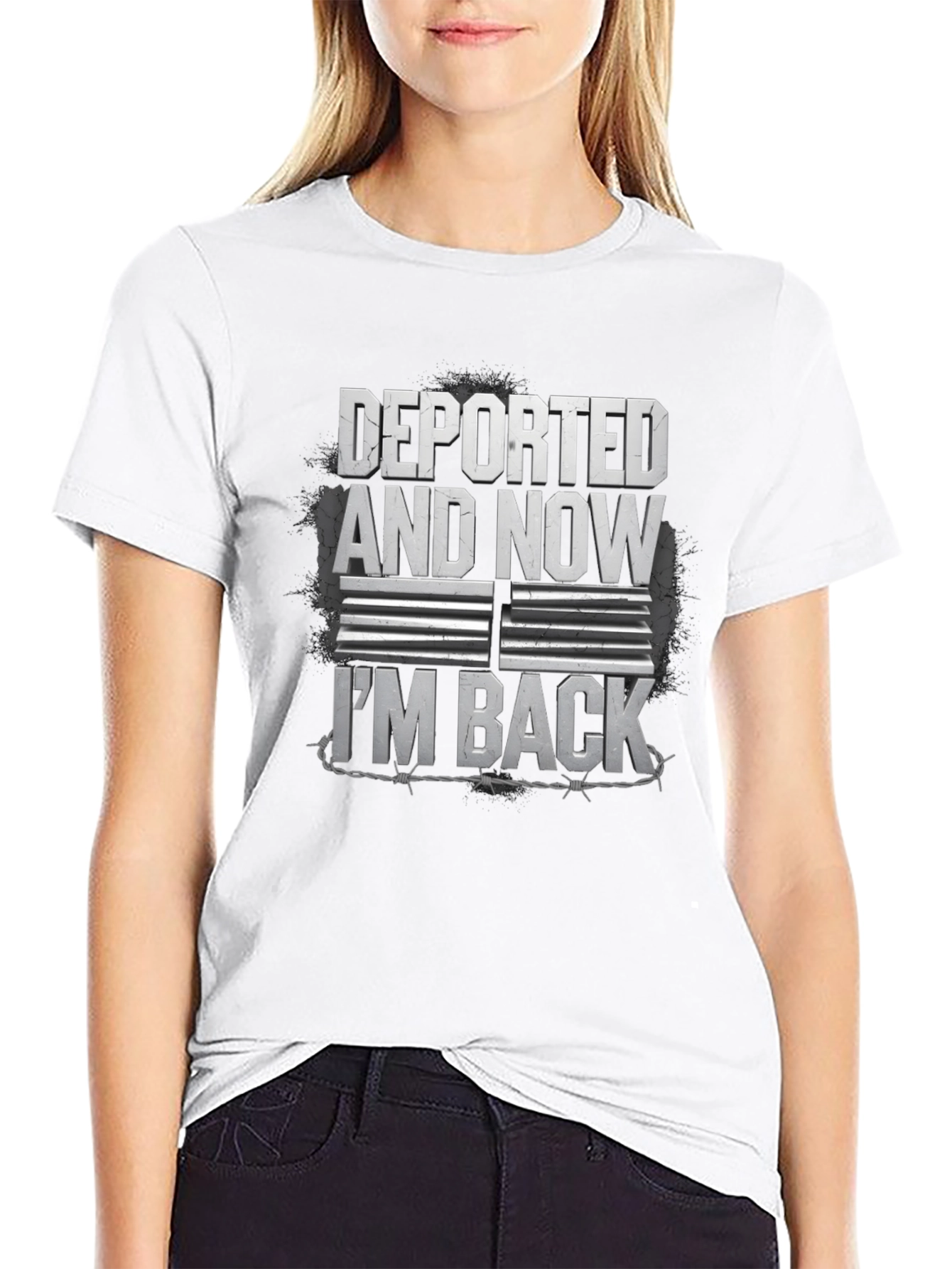 Deported & Now I'm Back Graphic T-Shirt - 9