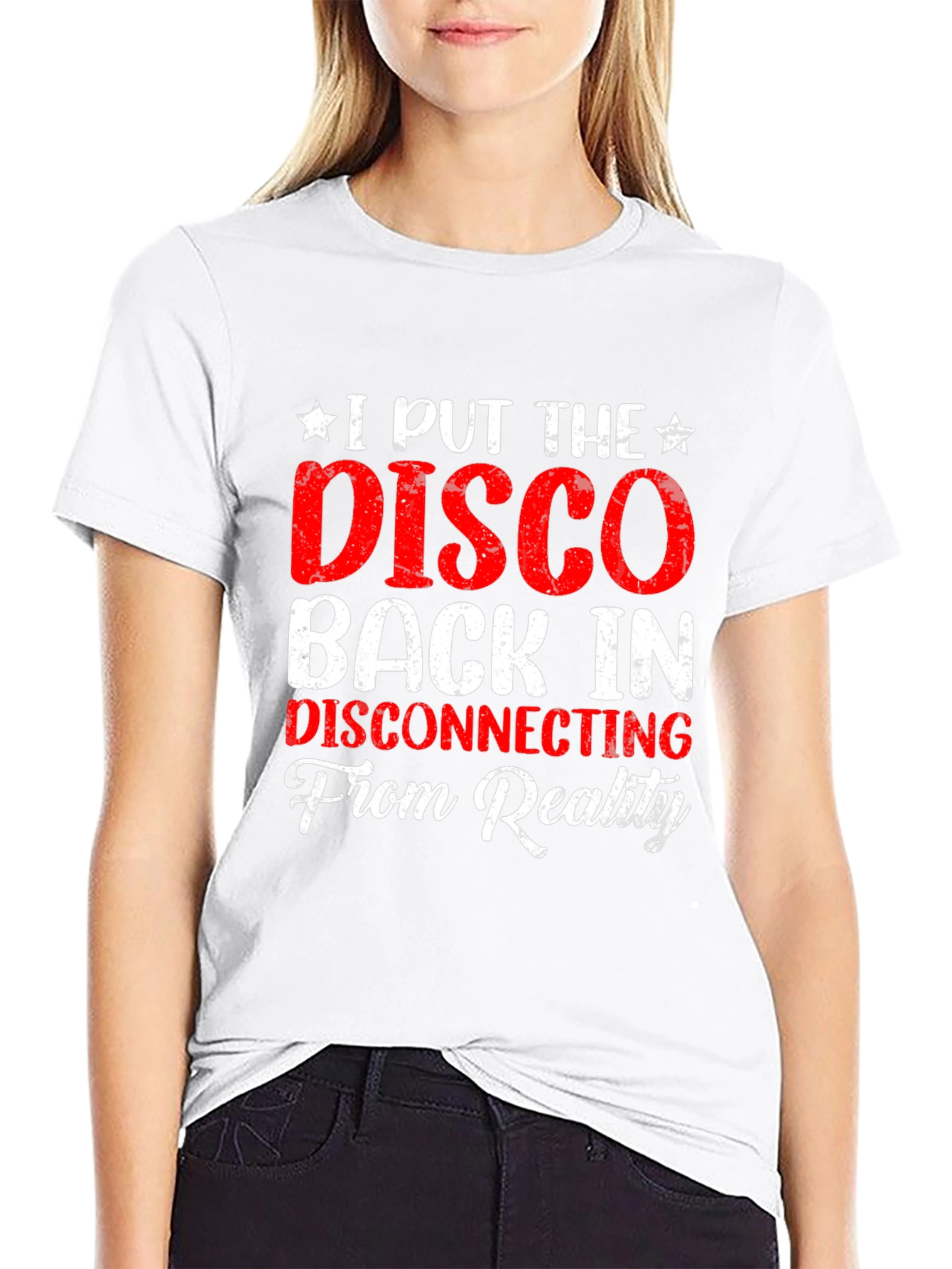 Black Disco Back In Reality T-Shirt view 9