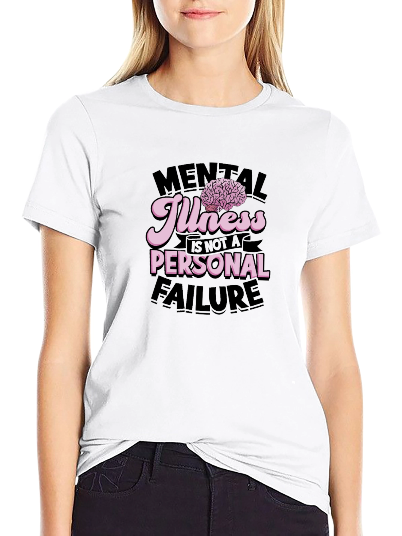 Black Mental Illness Awareness Graphic Tee view 9