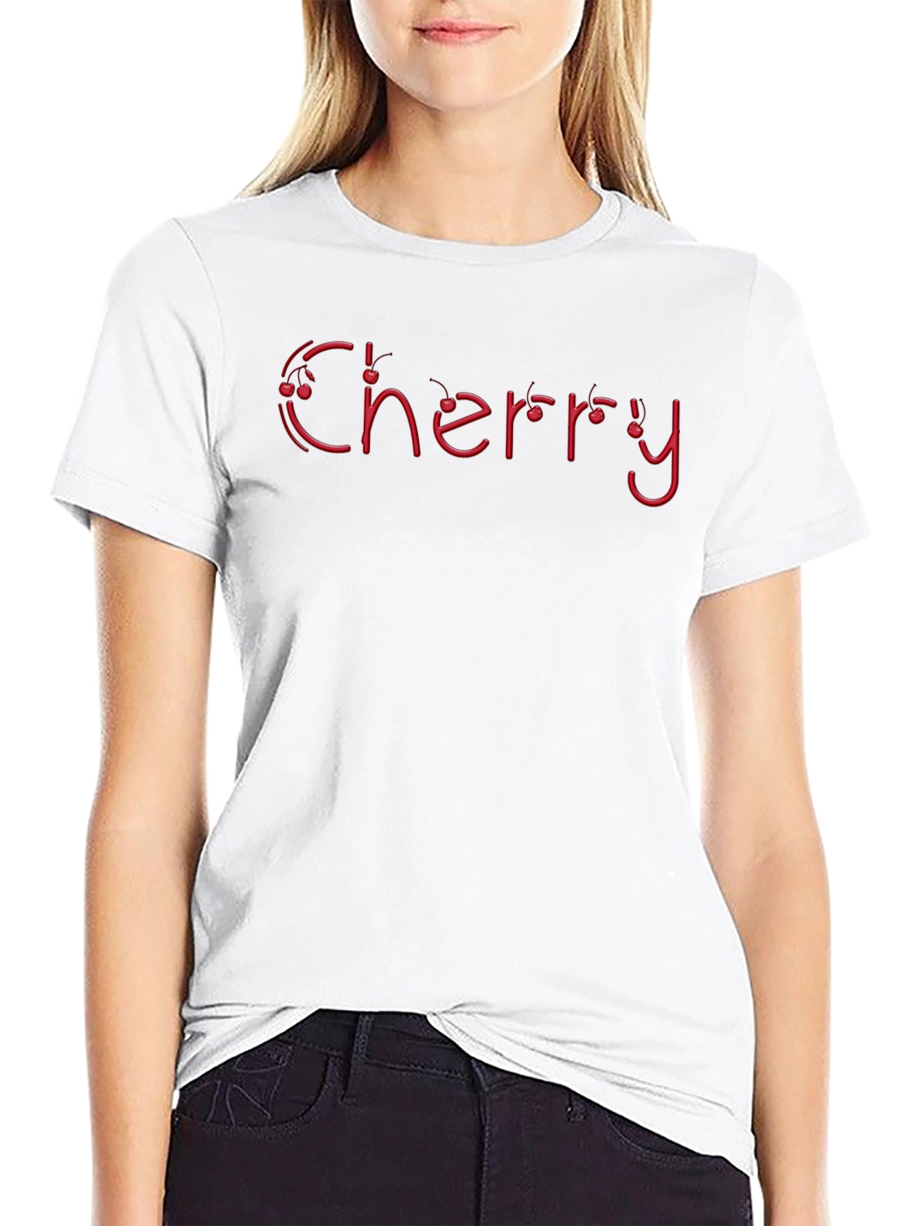 Black Cherry Graphic Tee - Fruit Inspired Fashion view 9