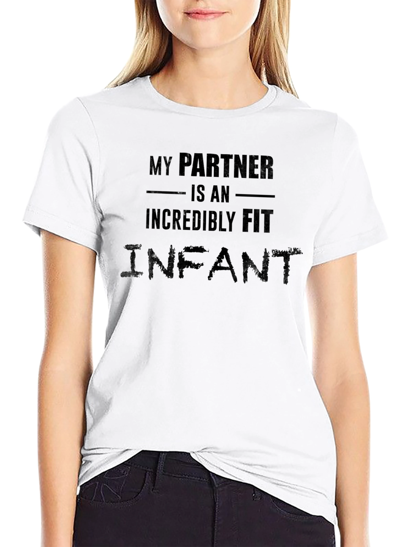 Black Partner Infant Novelty T-Shirt - Funny Humor Tee view 9