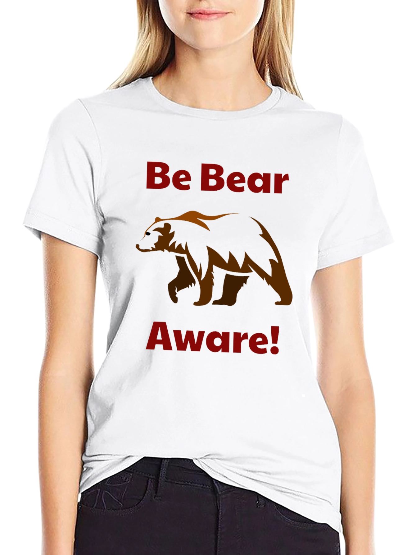 Black Be Bear Aware T-Shirt view 9