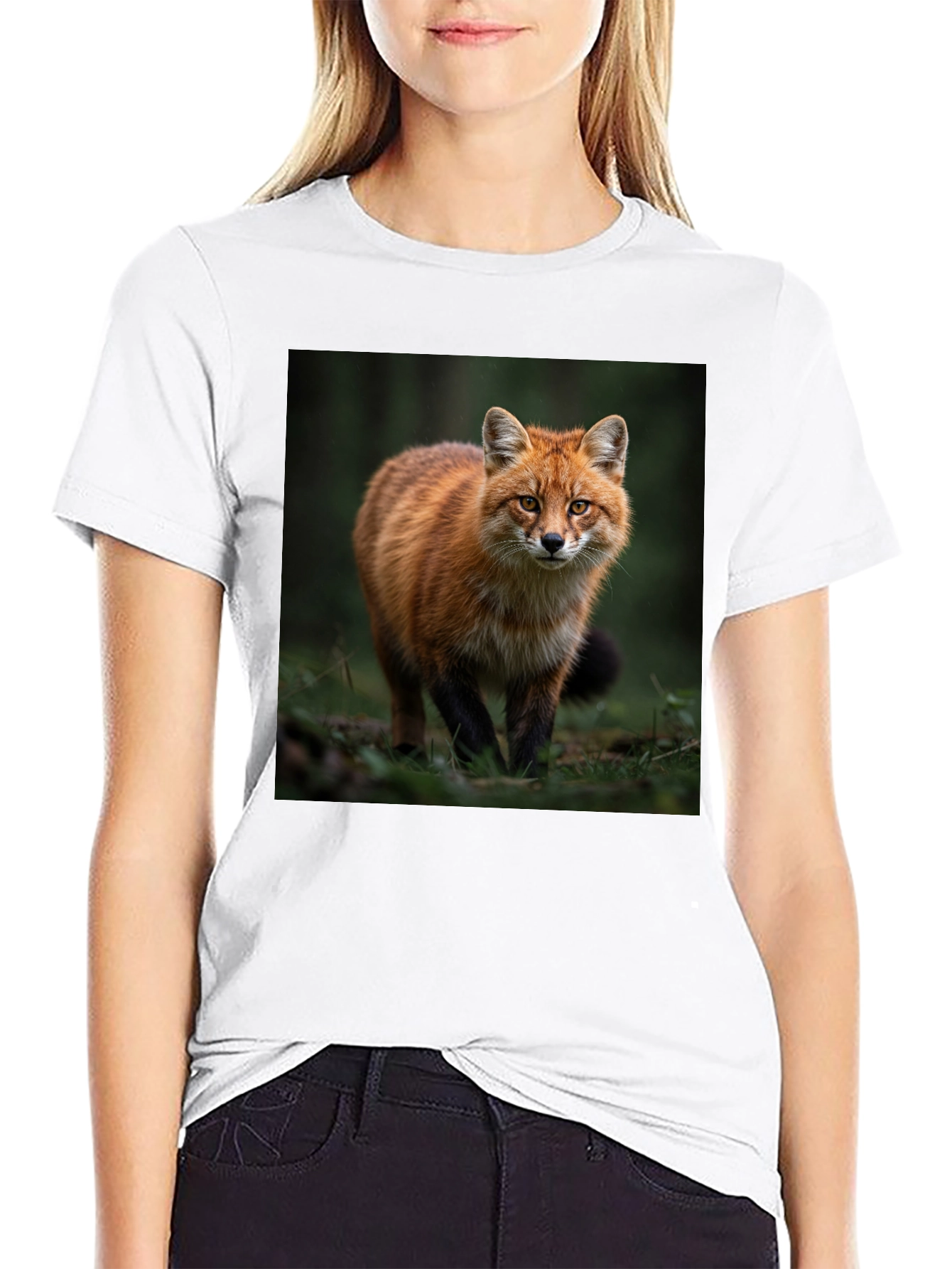 Black Fox Graphic T-Shirt - Nature Lover Tee view 9
