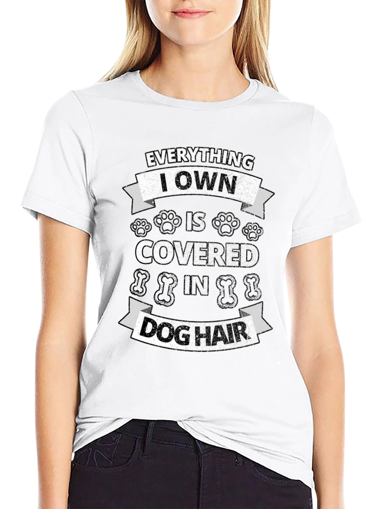 Black Dog Hair T-Shirt: Everything I Own view 9