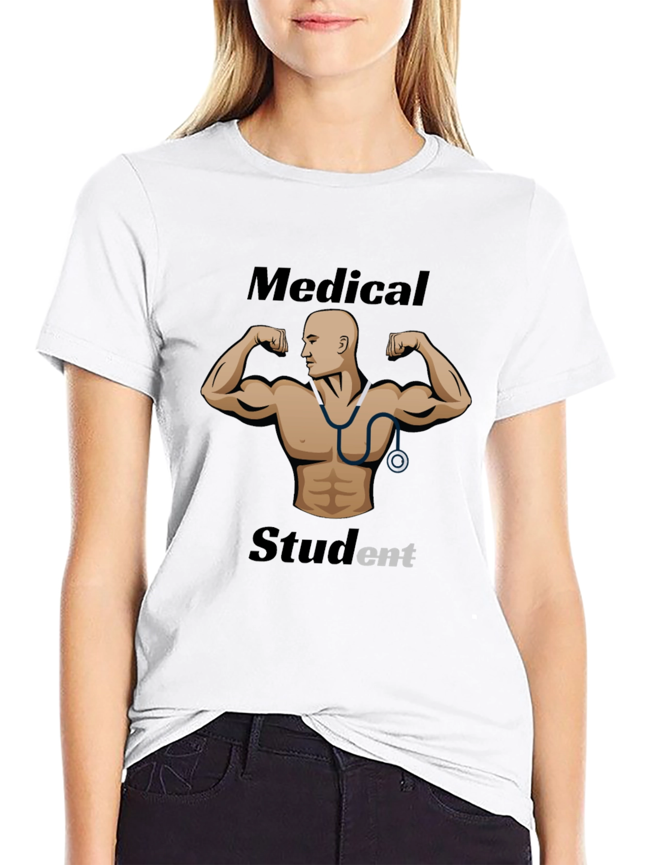 Black Medical Student Flex T-Shirt view 9