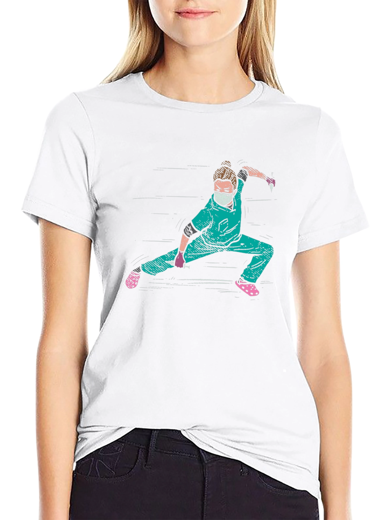 Nurse Ninja Graphic Tee - Unique Medical Hero Design - 9