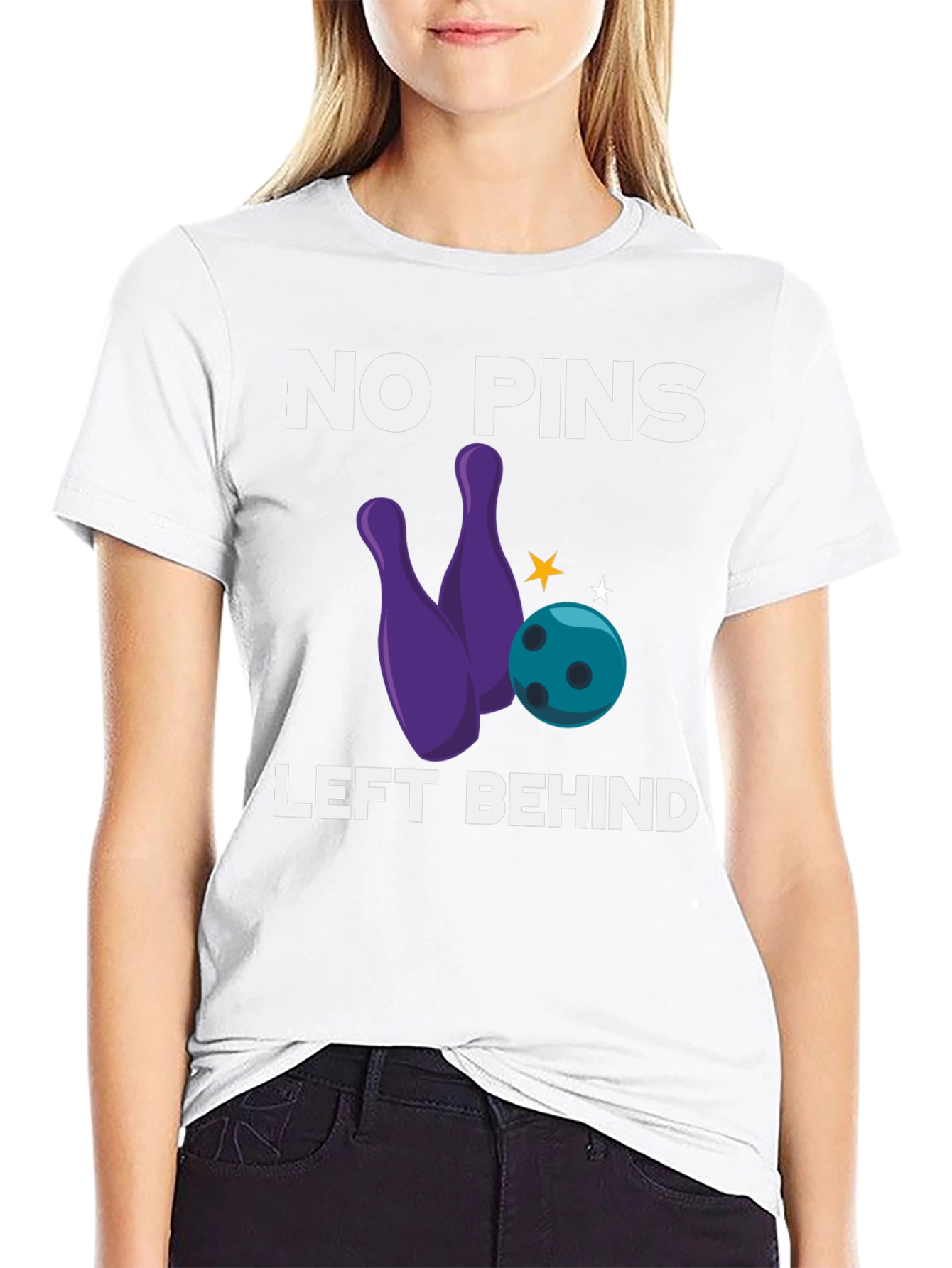 Black Bowling Shirt: No Pins Left Behind view 9