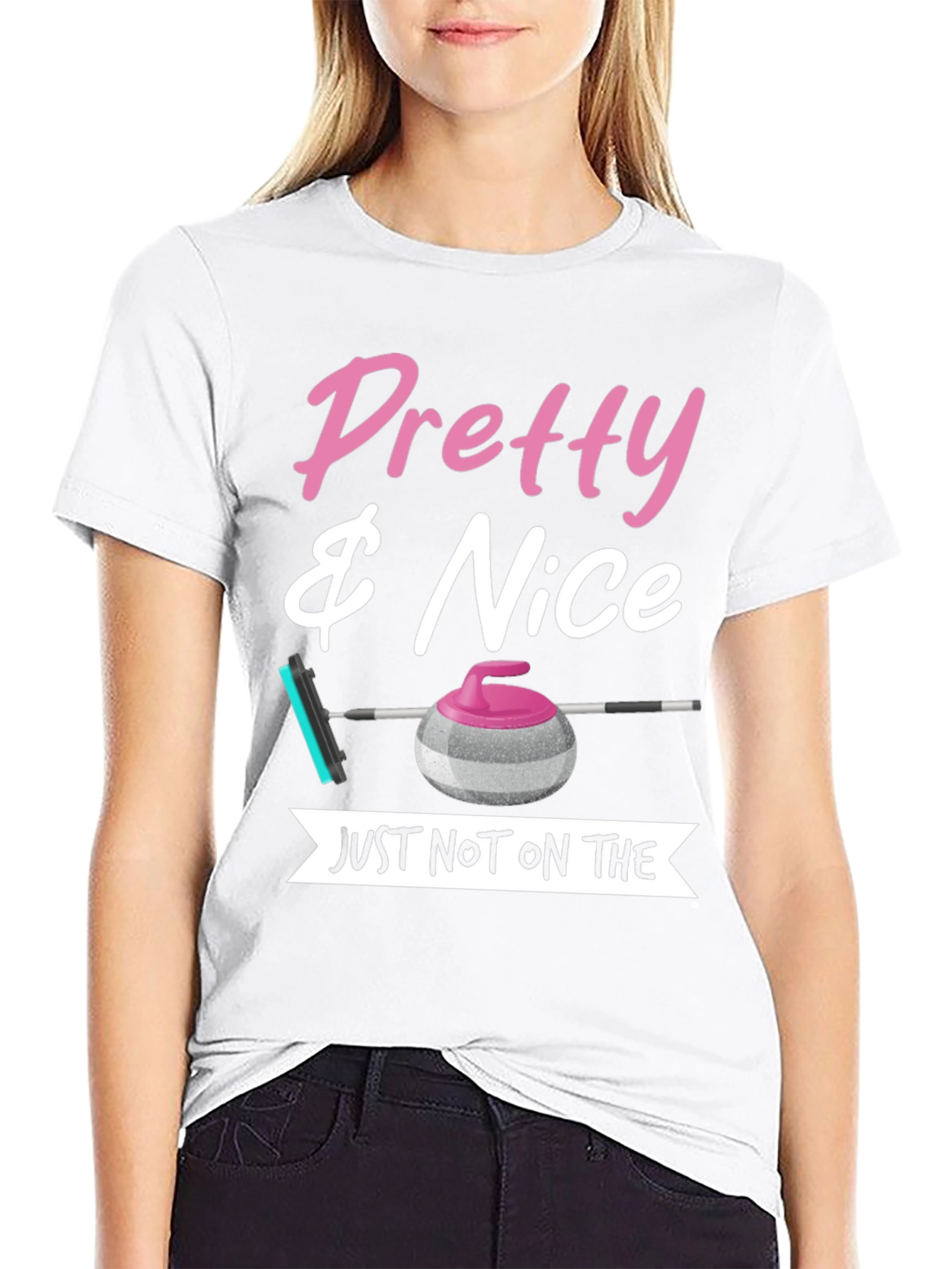 Black Pretty & Nice Curling T-Shirt view 9