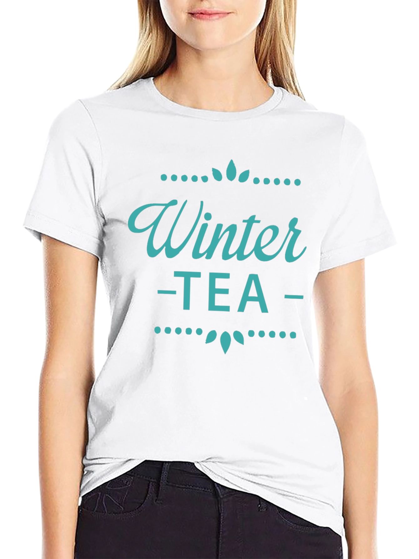 Black Winter Tea Graphic Tee - Stylish & Cozy view 9