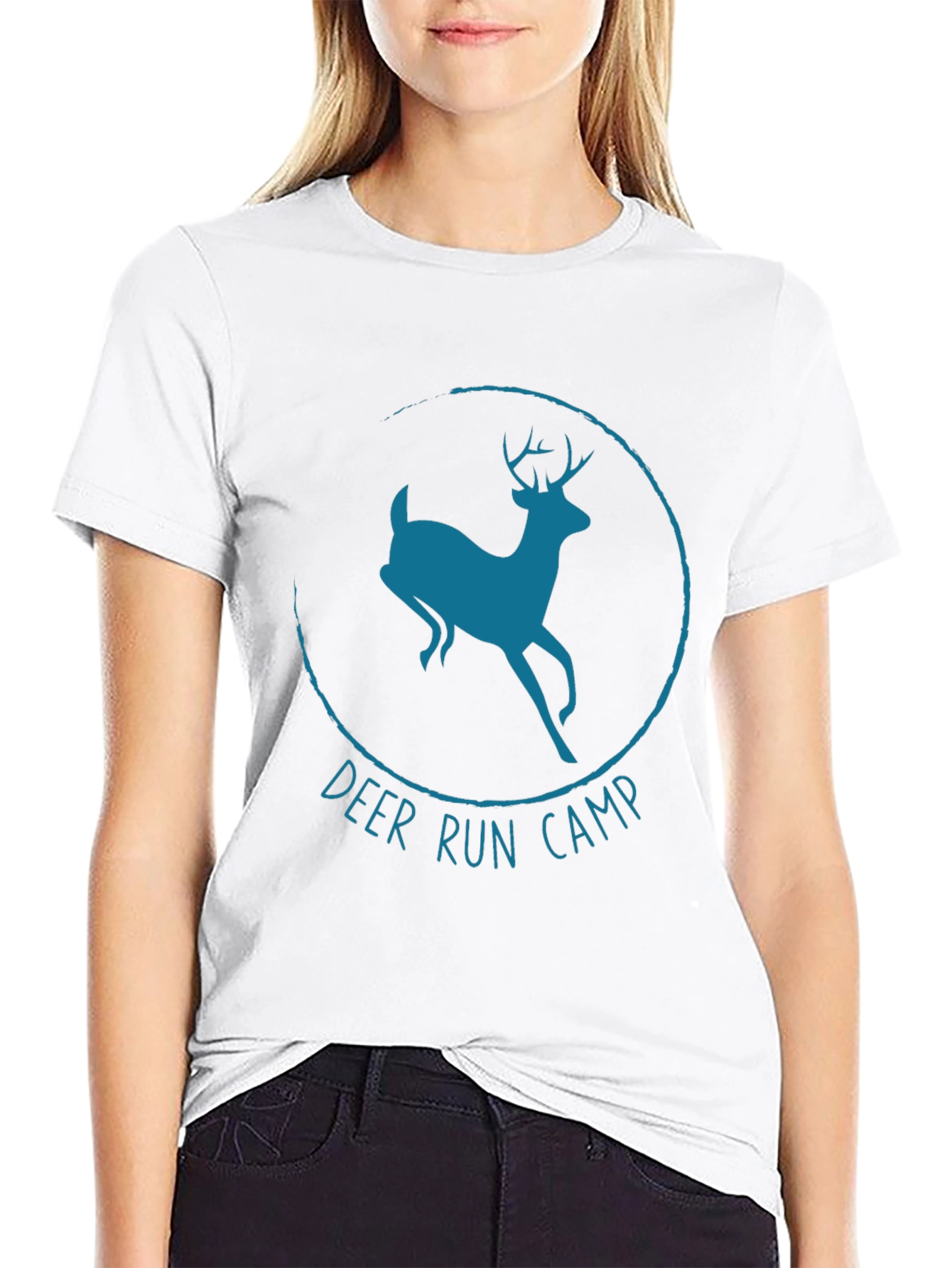 Black Deer Run Camp T-Shirt - Black view 9