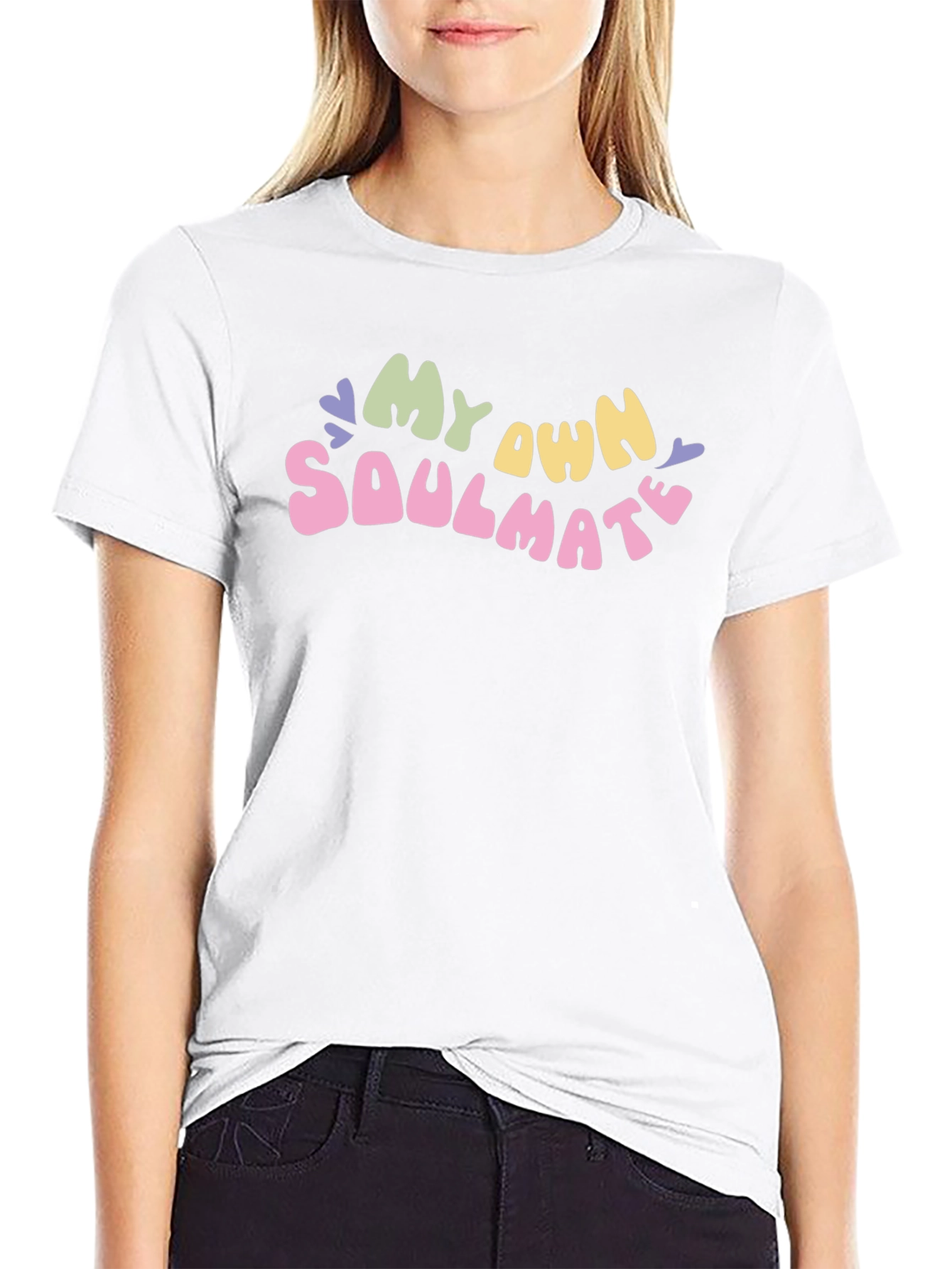 Black My Own Soulmate Graphic T-Shirt - Trendy & Unique view 9
