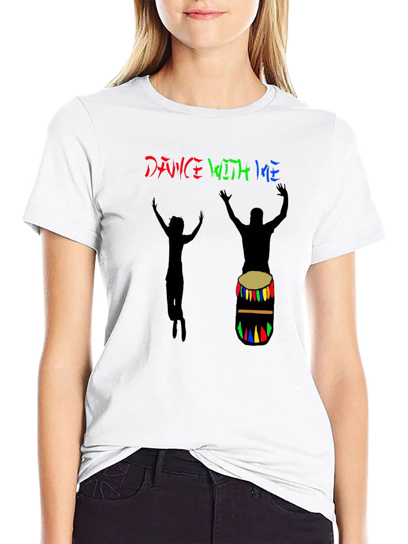 Black Dance With Me Graphic Tee view 9