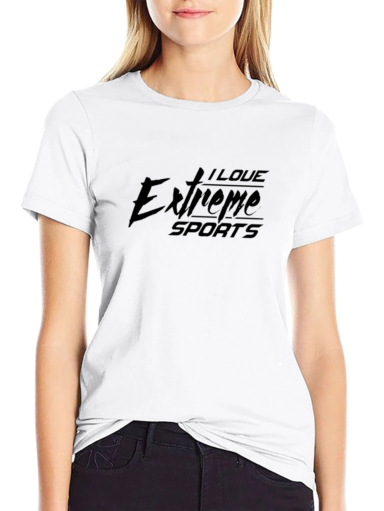 Black Extreme Sports Graphic T-Shirt - Soft Cotton Blend view 9