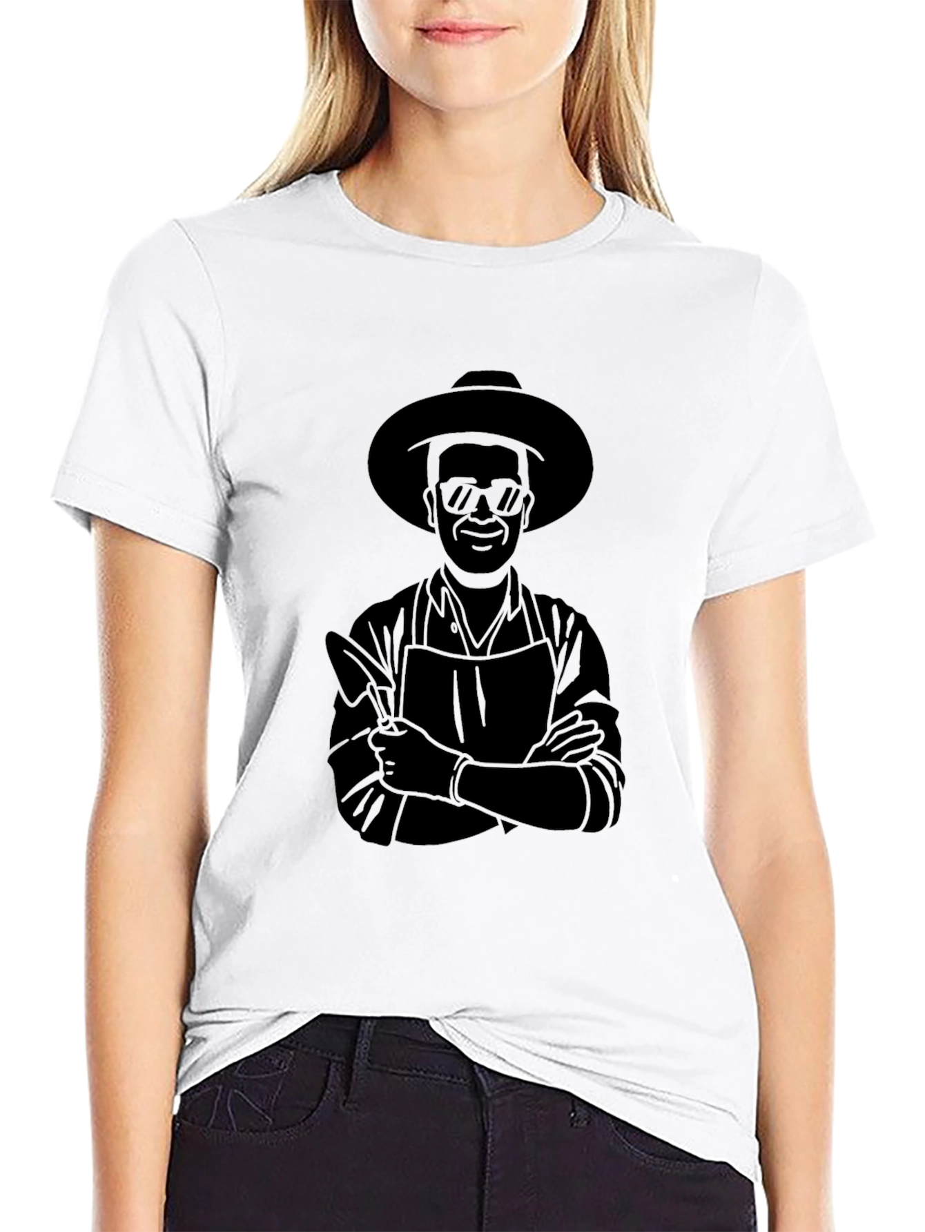 Black Chef Graphic Black T-Shirt view 9