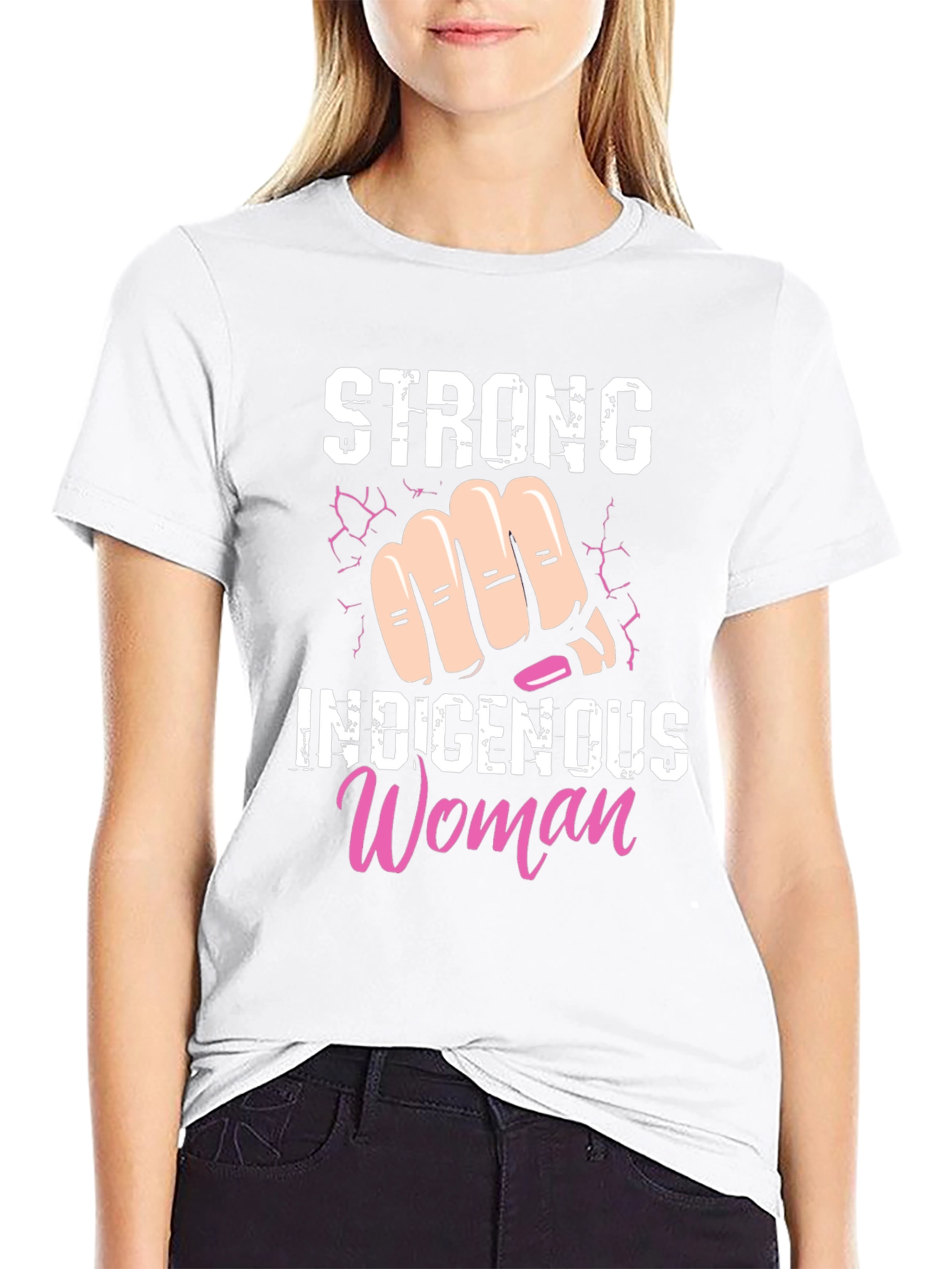 Black Strong Indigenous Woman T-Shirt view 9