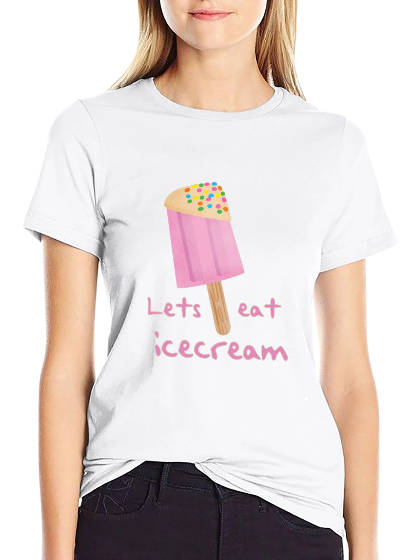 Black Ice Cream Popsicle Graphic Tee view 9