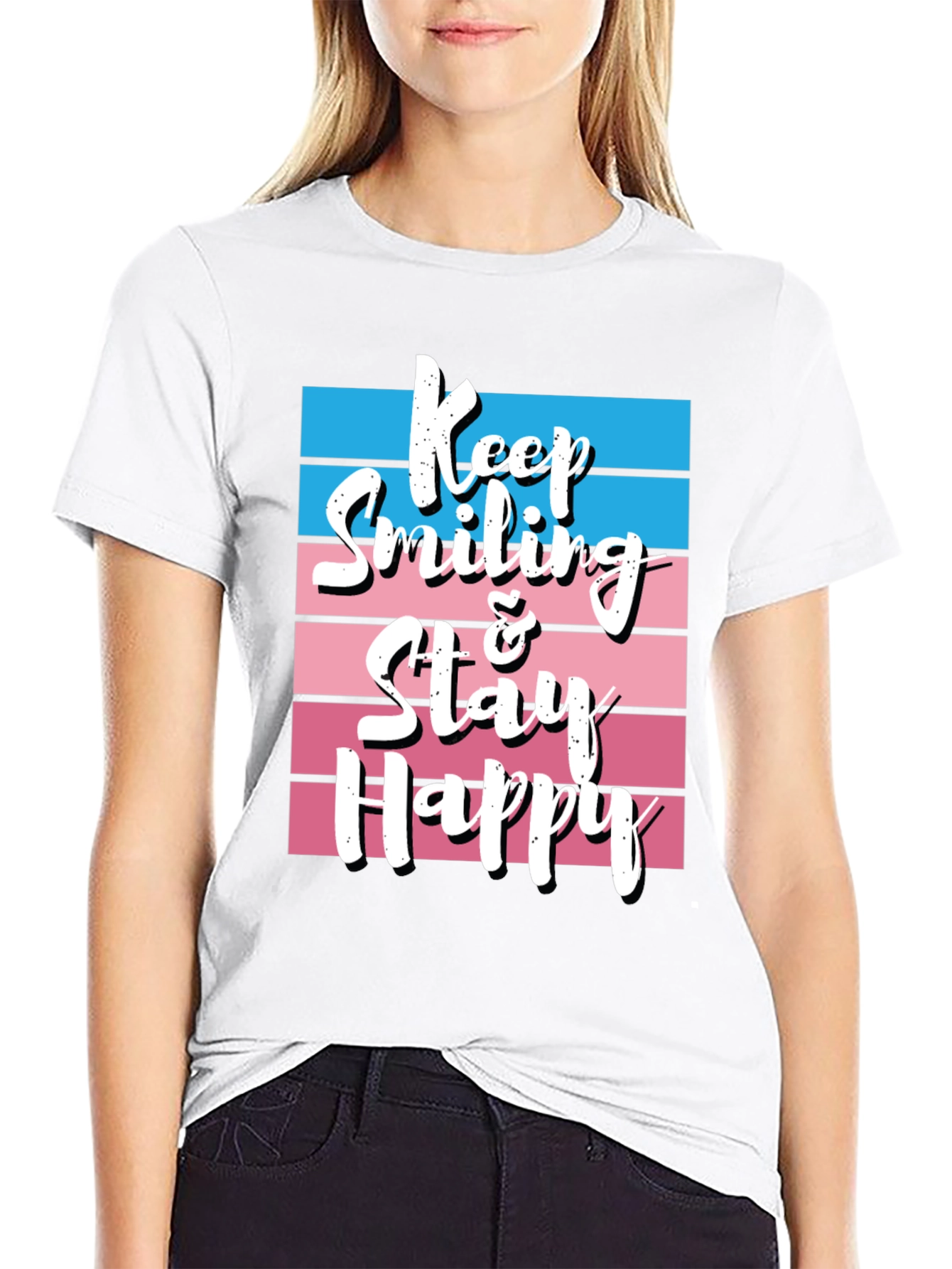 Black Keep Smiling T-Shirt view 9