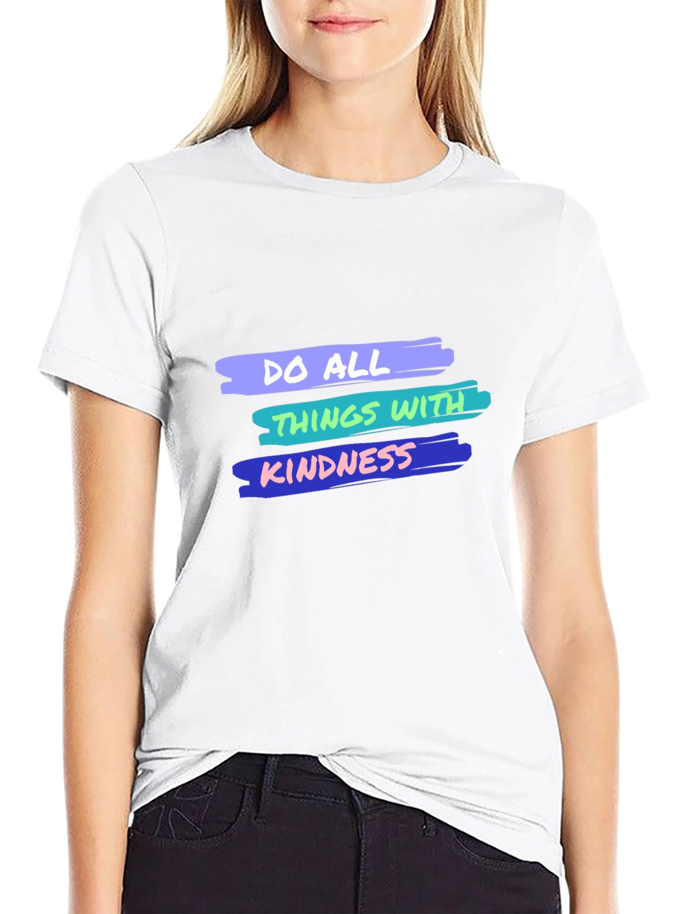 Black Kindness Graphic Tee - Unisex Casual T-Shirt view 9