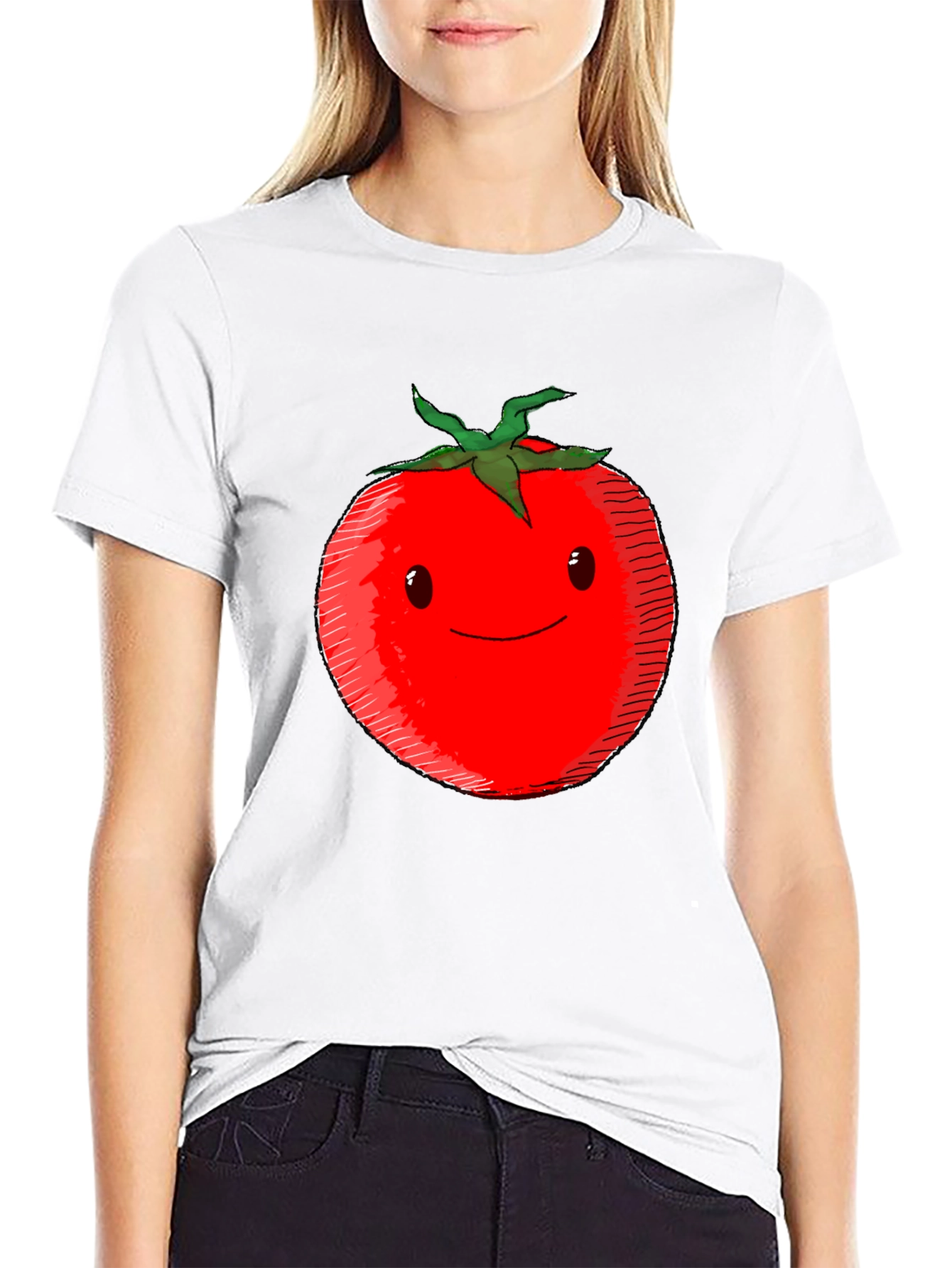 Black Tomato Graphic Tee - Cute & Comfy Unisex T-Shirt view 9