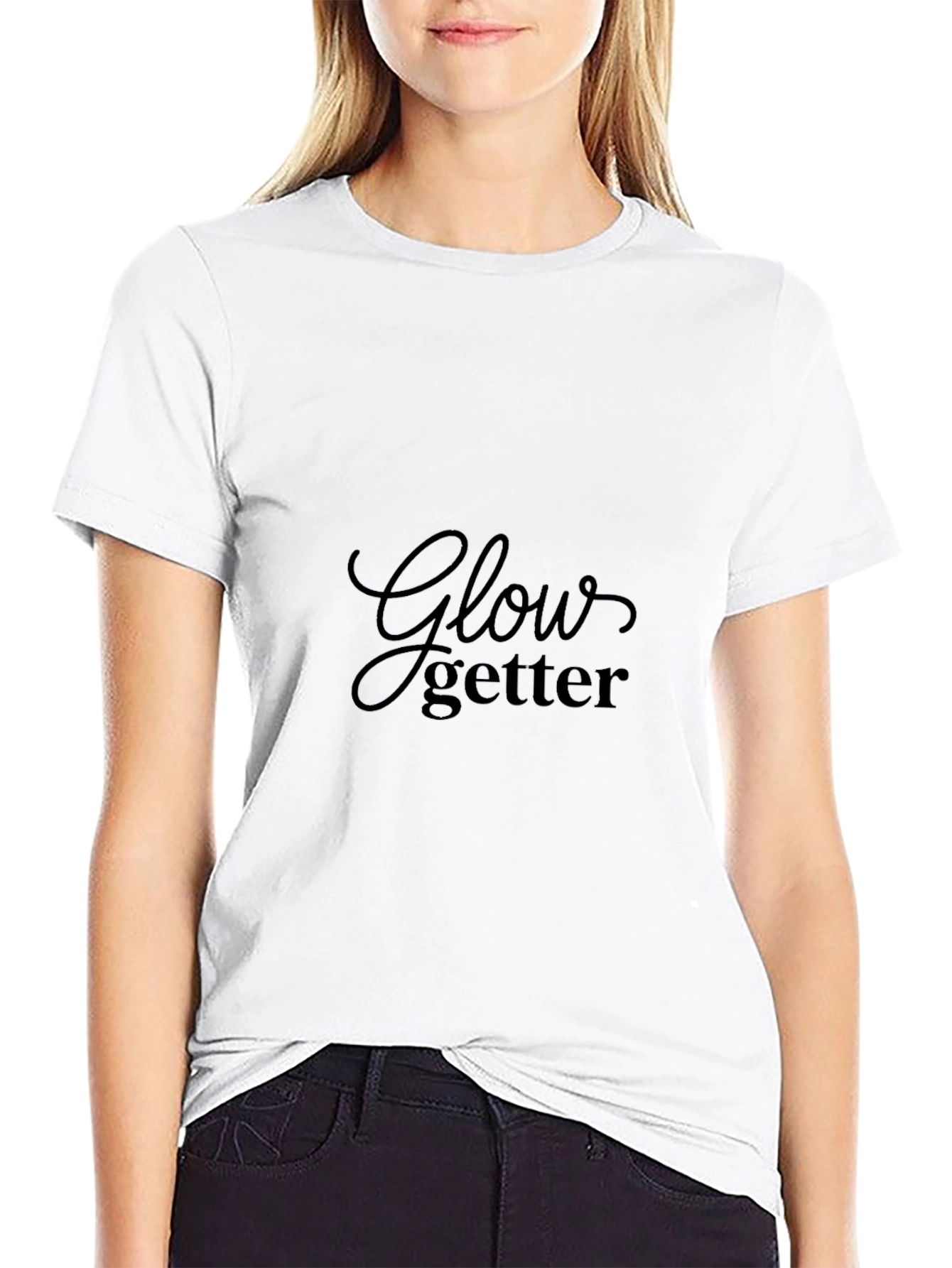 Black Glow Getter Black T-Shirt view 9
