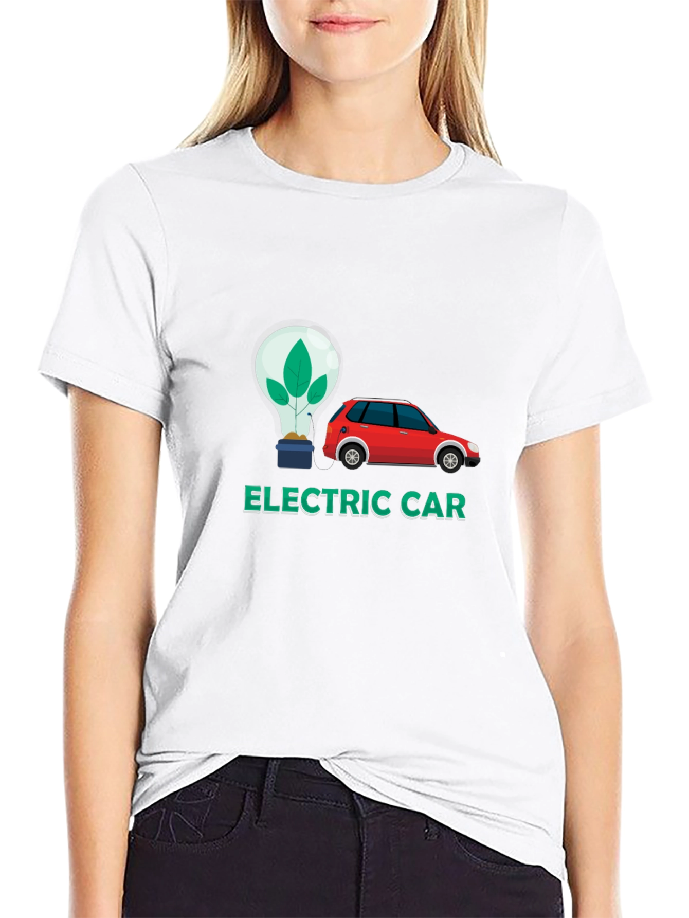 Electric Car Graphic Tee - Eco-Friendly Fashion - 9