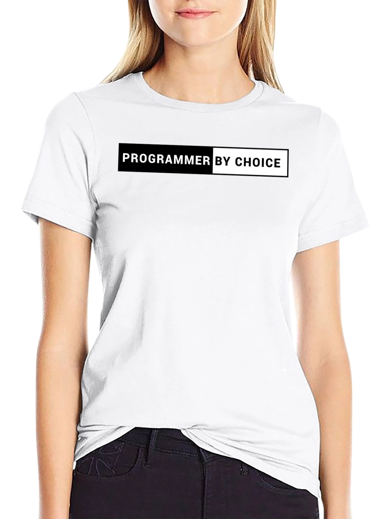 Black Programmer By Choice Black Graphic T-Shirt view 9