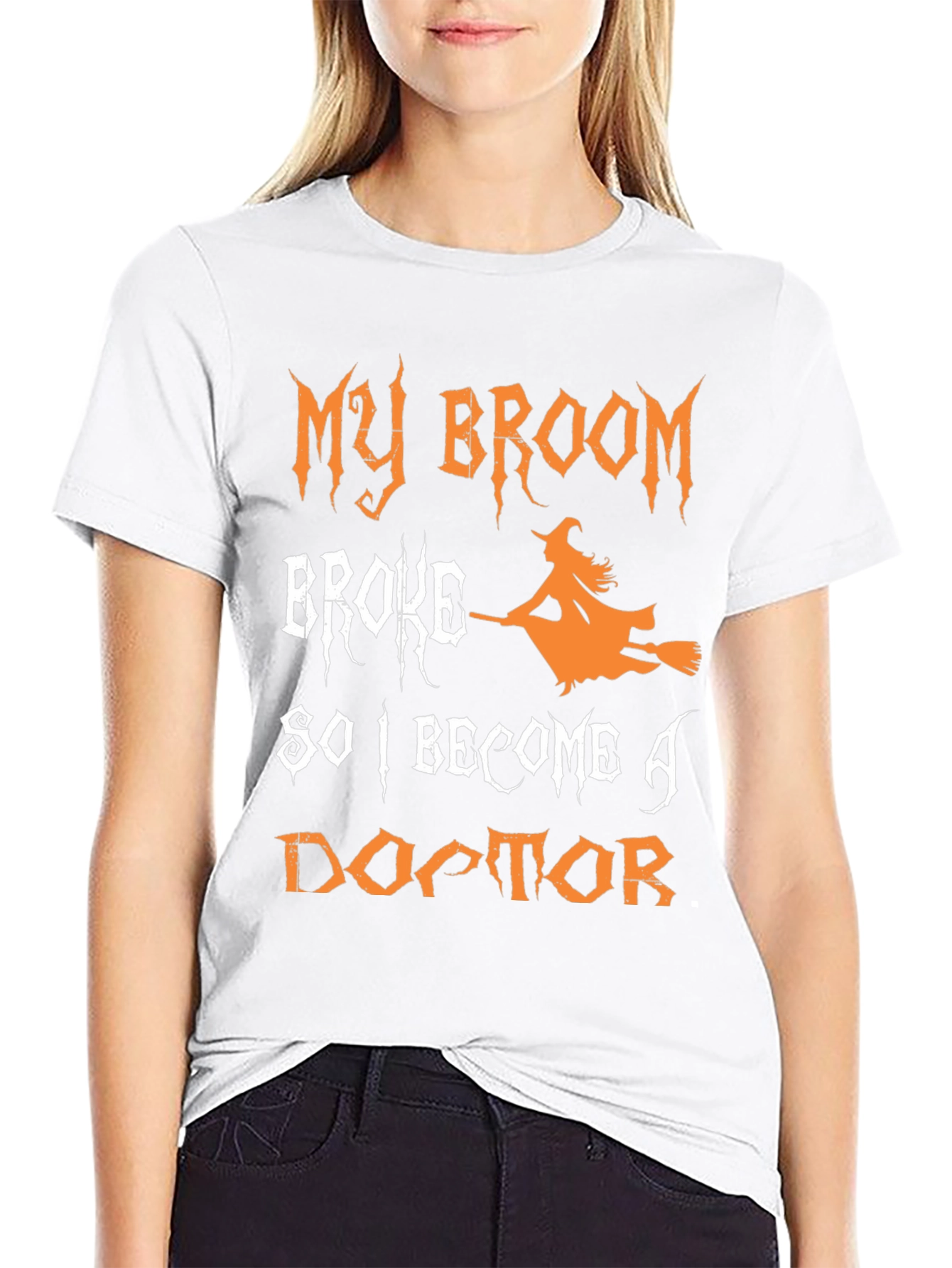 Black Funny Halloween Witch Doctor T-Shirt view 9