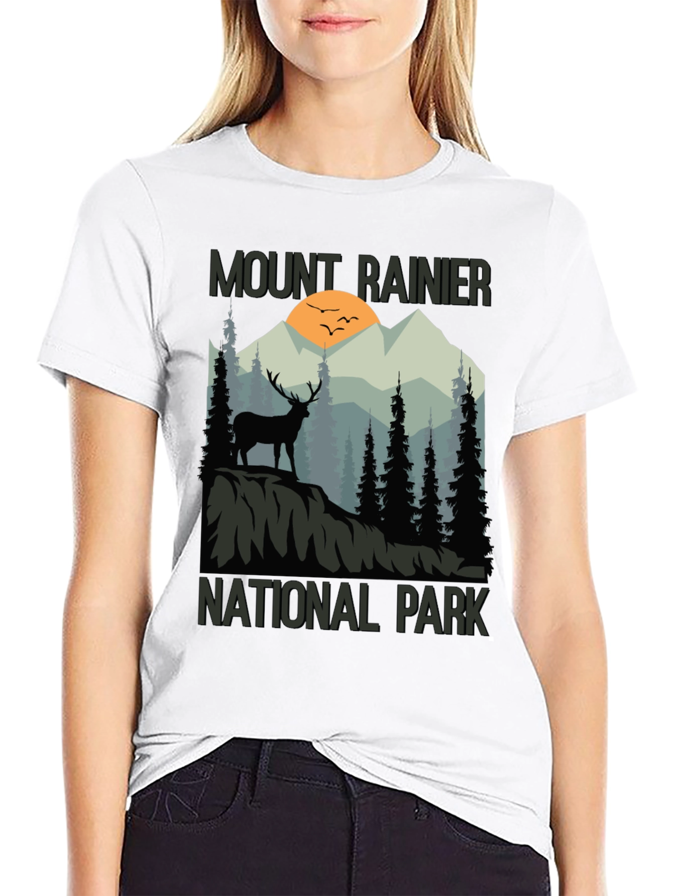 Mount Rainier National Park Graphic T-Shirt - 9