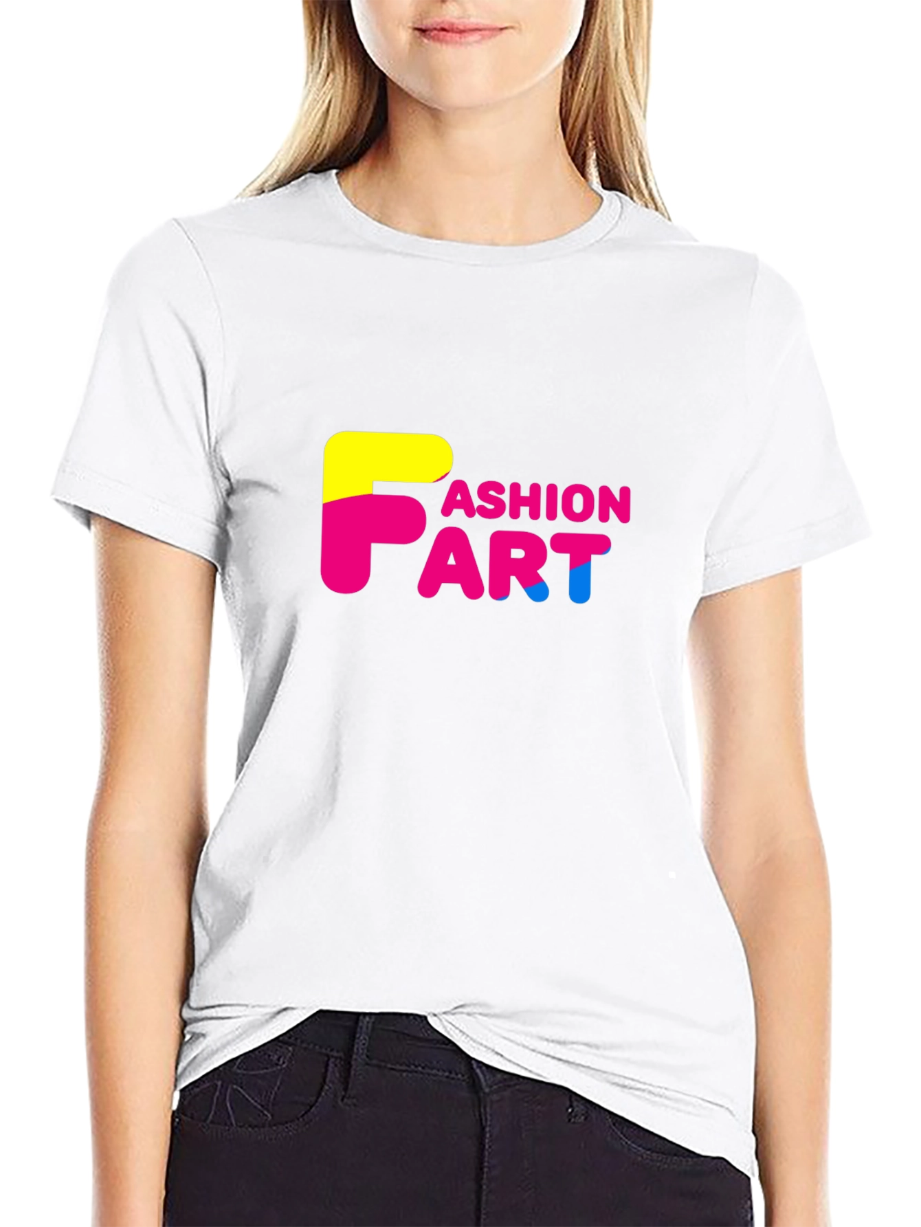 Black Fashion Art Graphic Black T-Shirt view 9