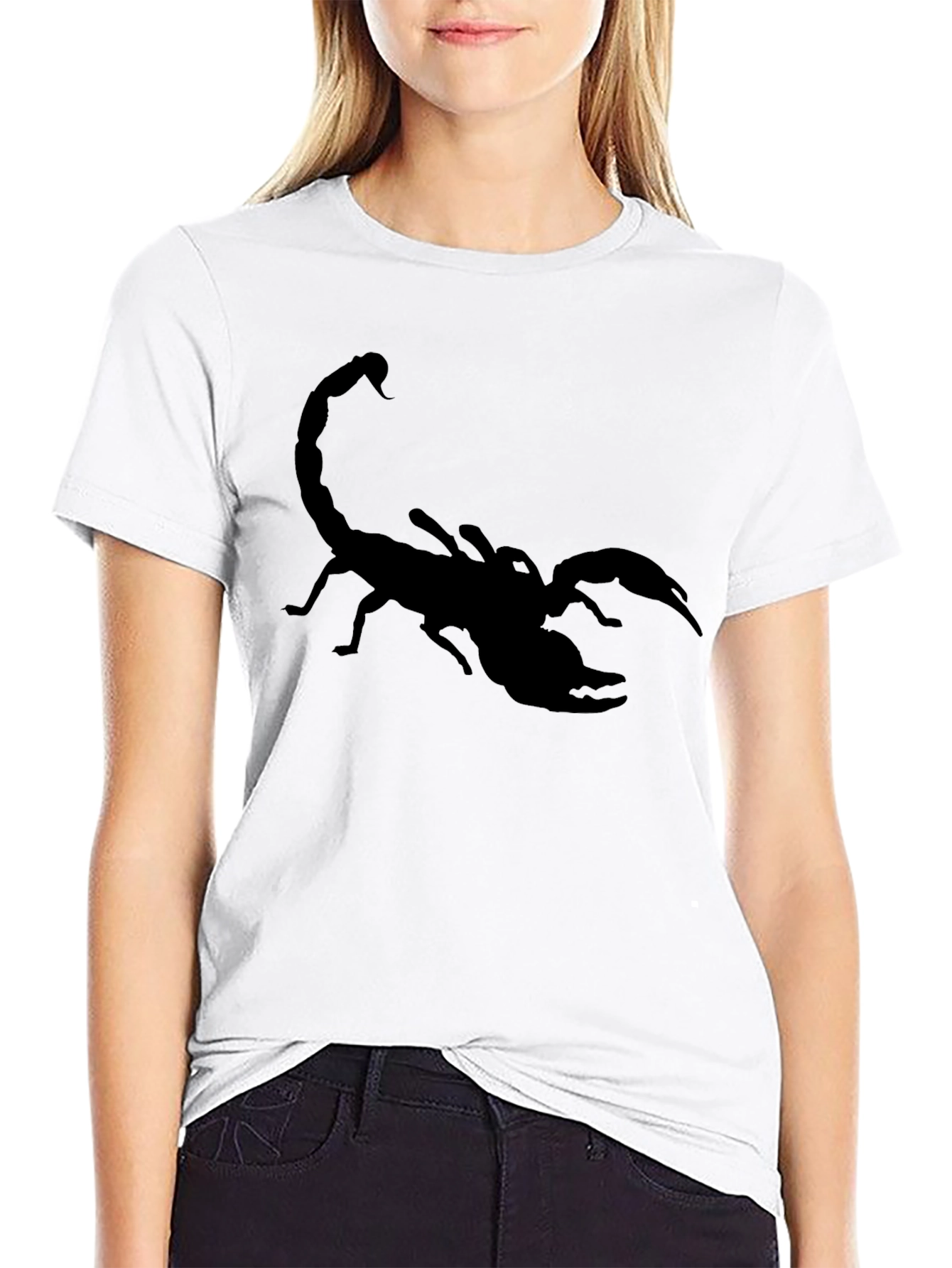 Black Black Scorpion Graphic Tee - Men's Stylish T-Shirt view 9