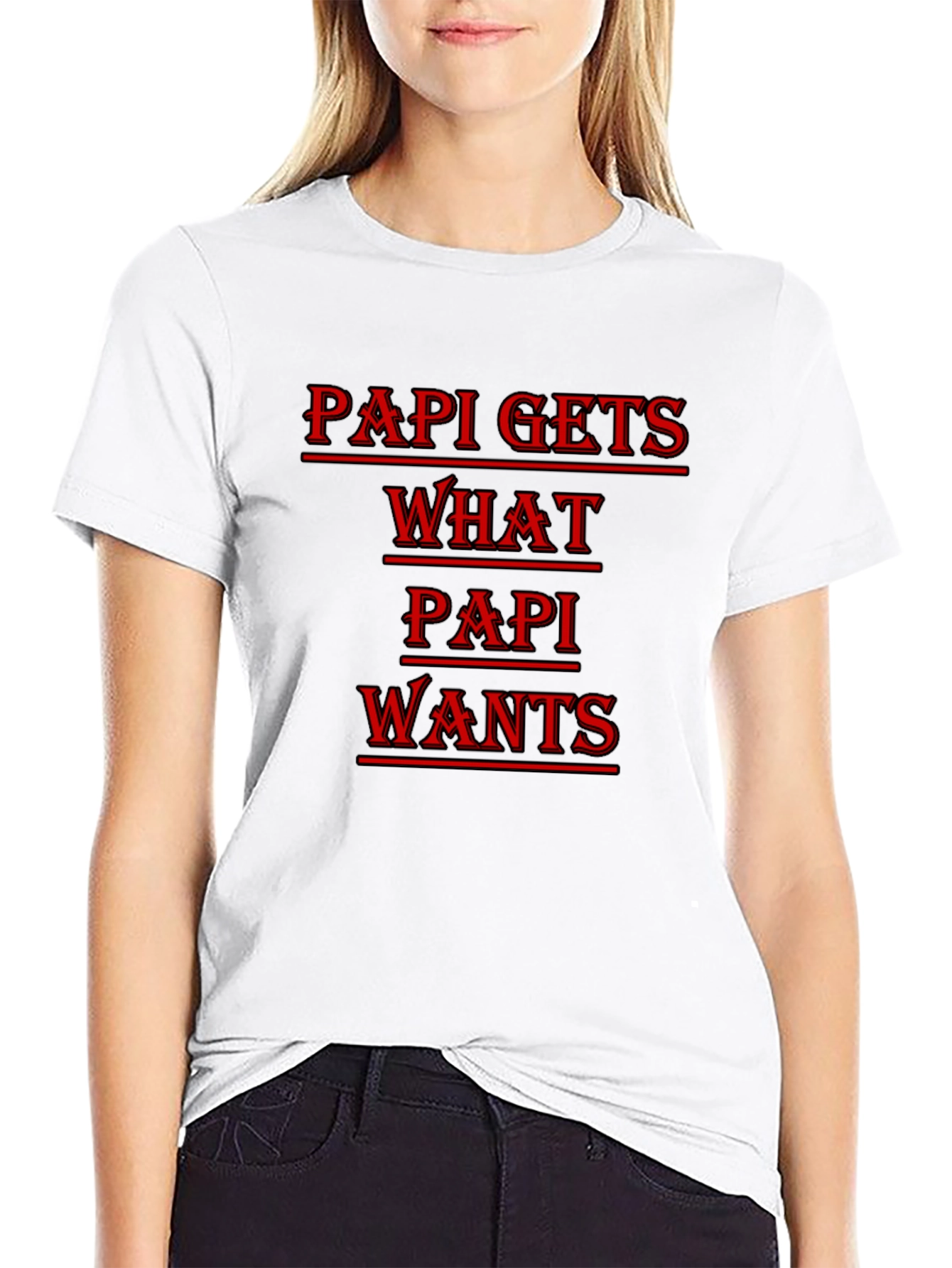 Black Papi Gets What Papi Wants Graphic Tee view 9
