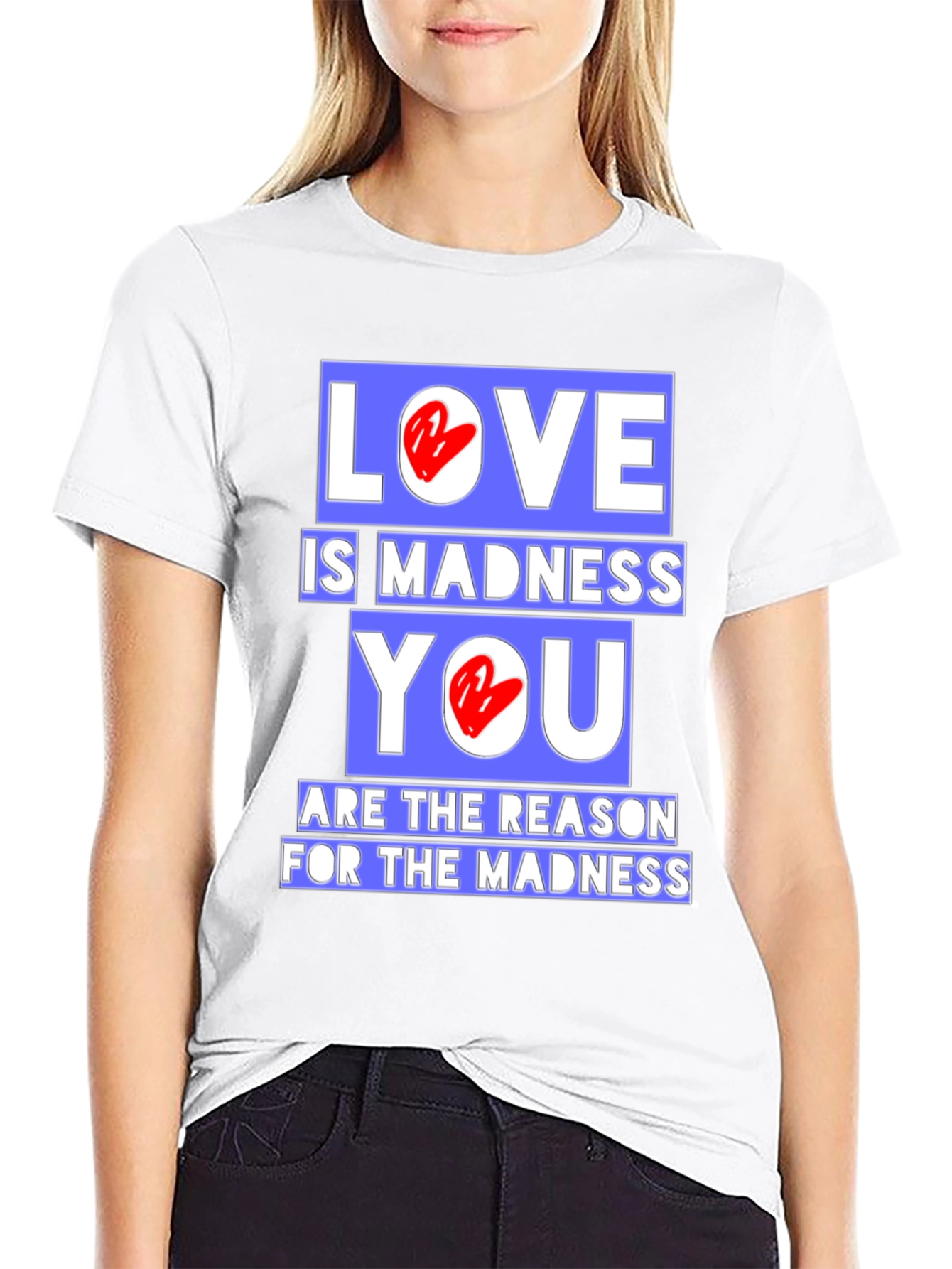 Black Love is Madness Graphic T-Shirt view 9