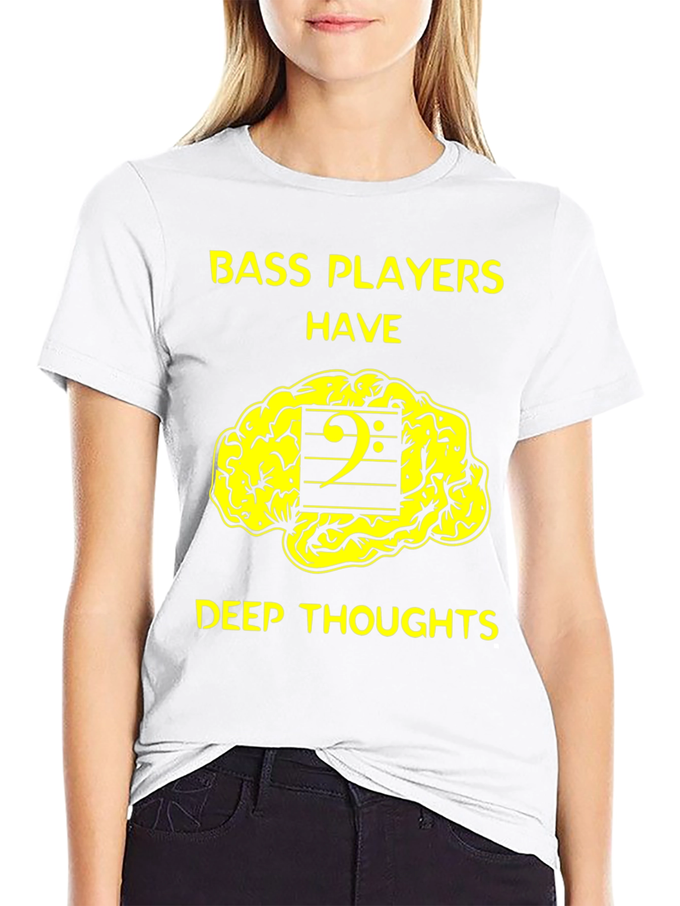 Black Bass Players Deep Thoughts T-Shirt Funny Music Tee view 9