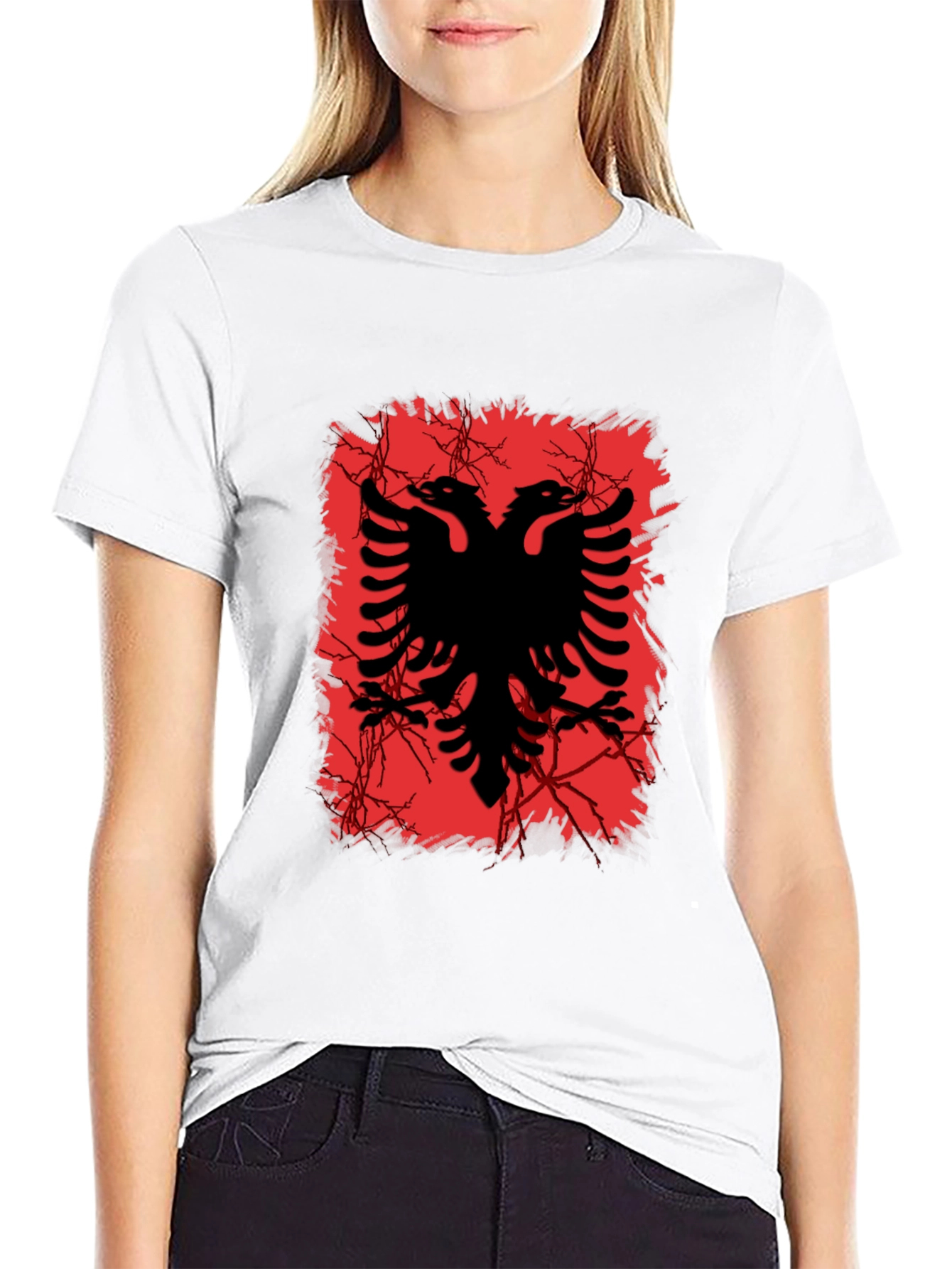 Albanian Eagle Graphic Tee - Black T-Shirt - 9