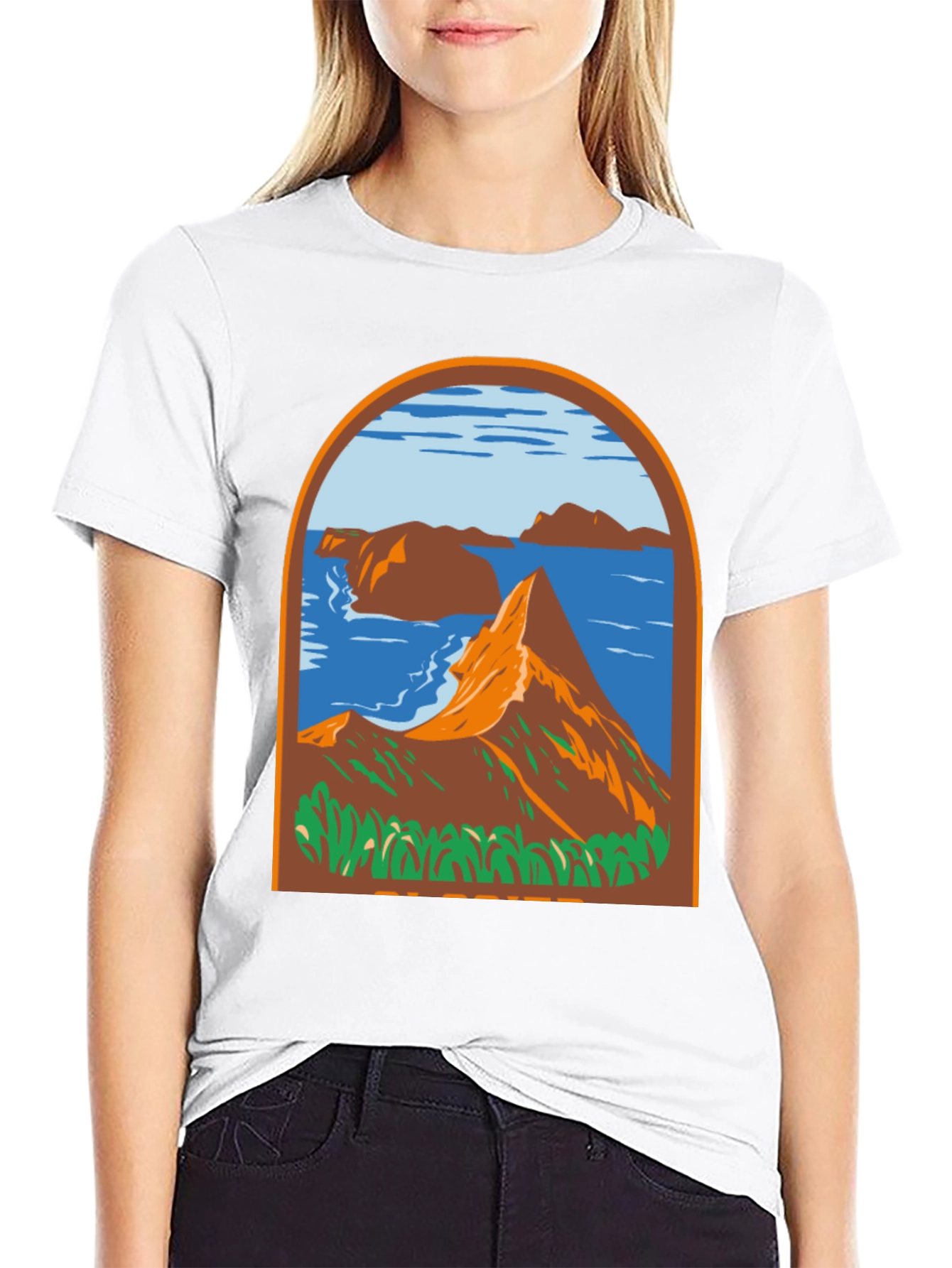 Black Mountain View Graphic Tee - Black view 9
