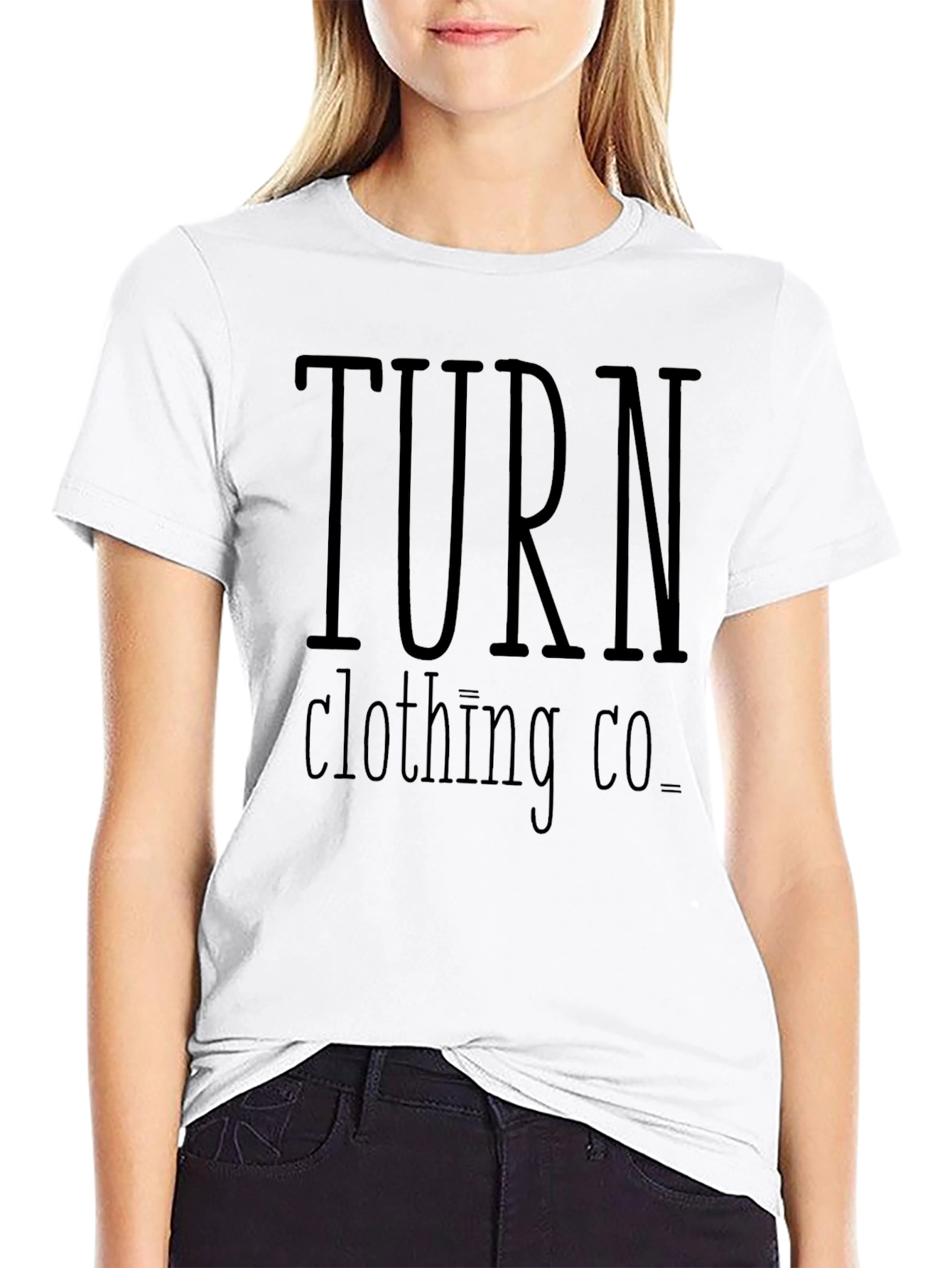 Black TURN Clothing Co. Black Graphic Tee view 9