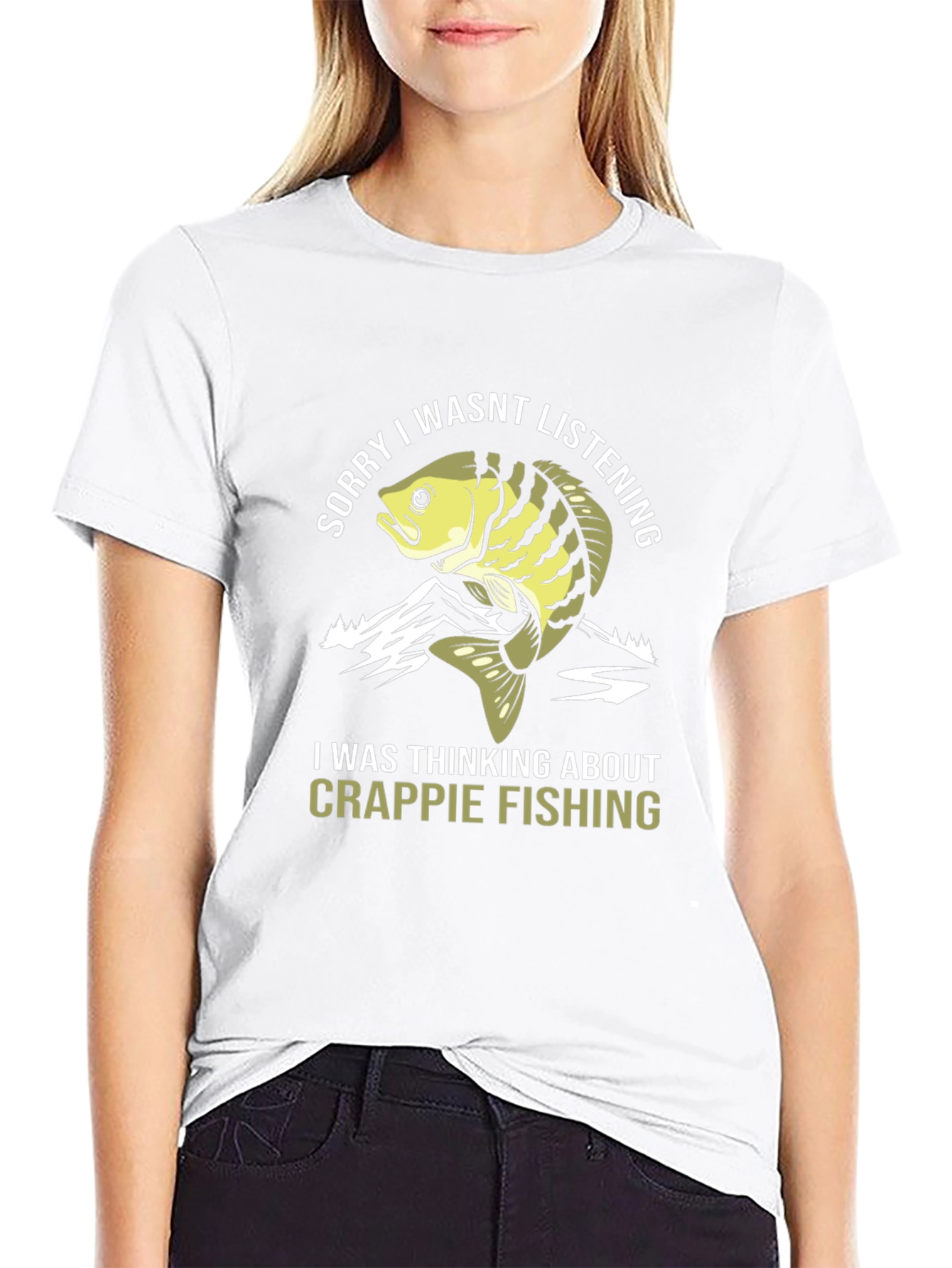 Black Crappie Fishing T-Shirt - Funny Angler Tee view 9