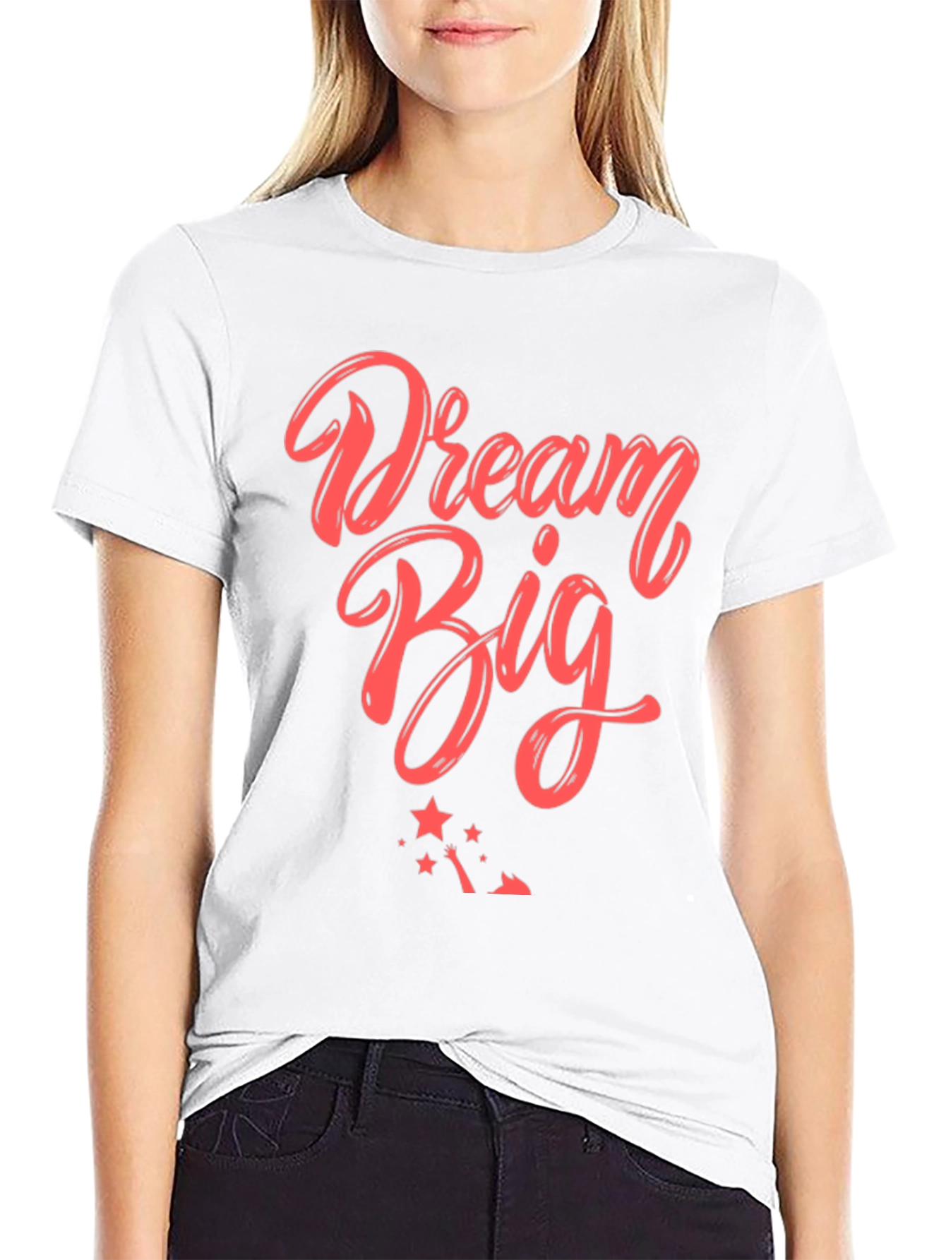 Black Dream Big Graphic Tee - Black T-Shirt view 9