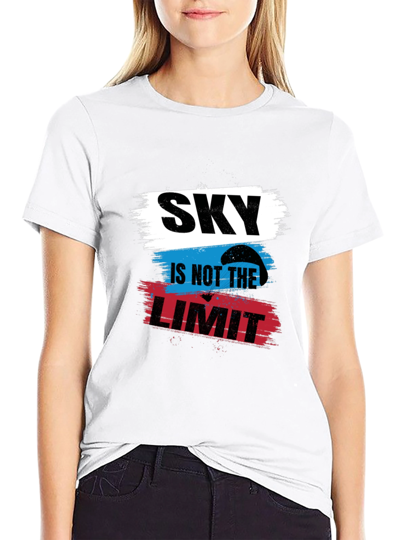 Black Sky Is Not The Limit Black T-Shirt view 9