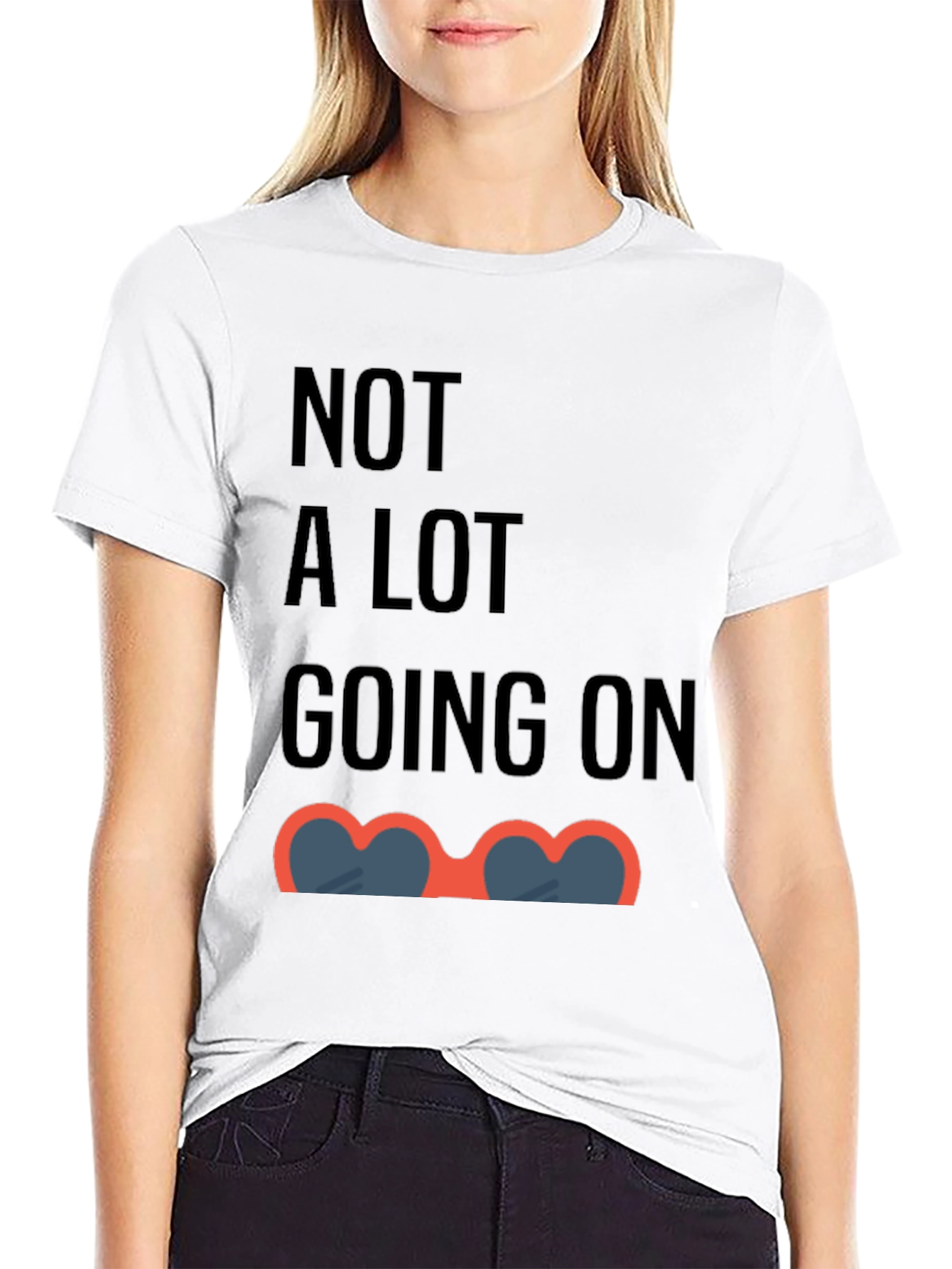 Black Funny 'Not A Lot Going On' Graphic Tee view 9