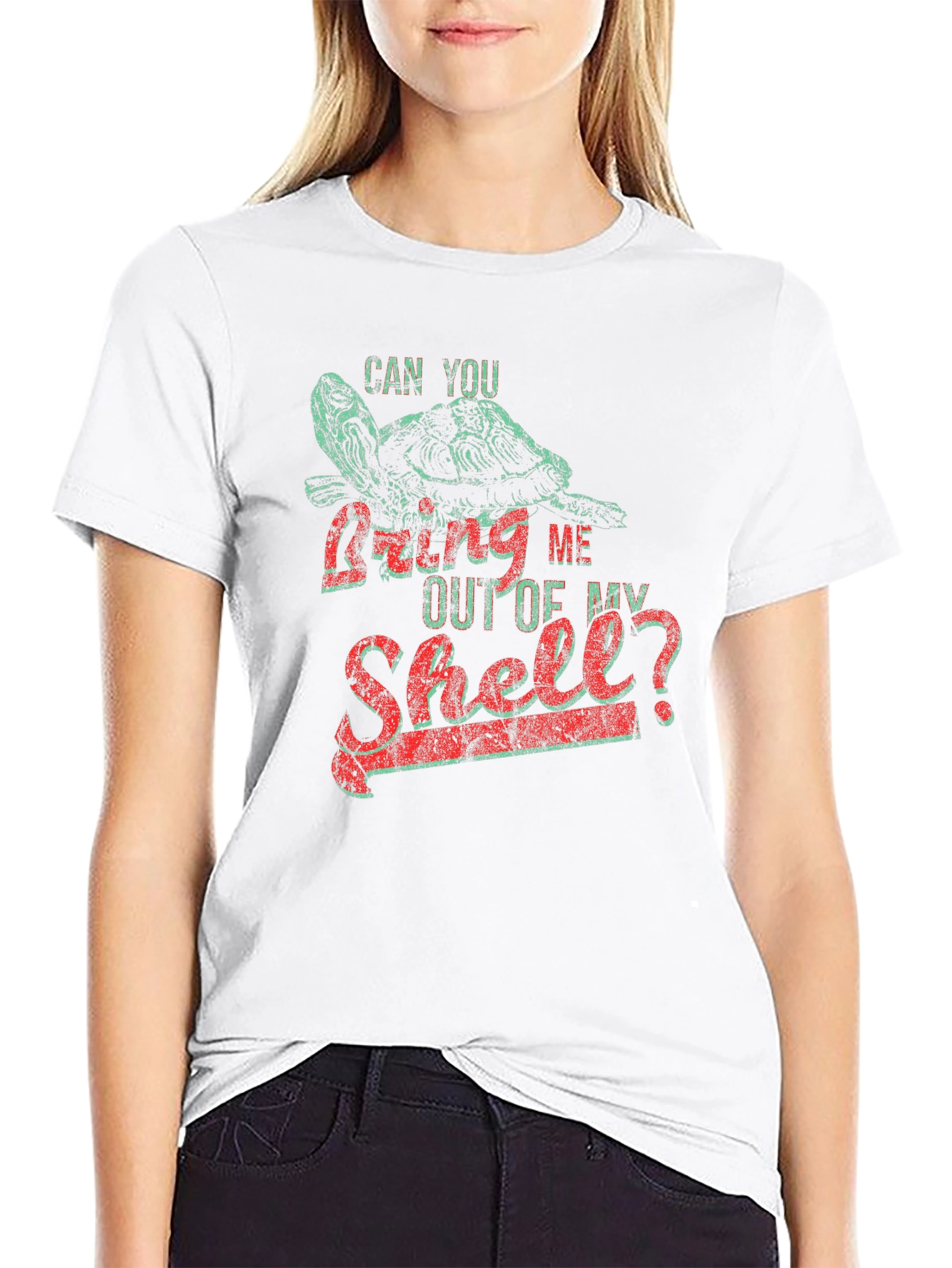 Black Turtle Graphic T-Shirt - Can You Bring Me Out of My Shell? view 9